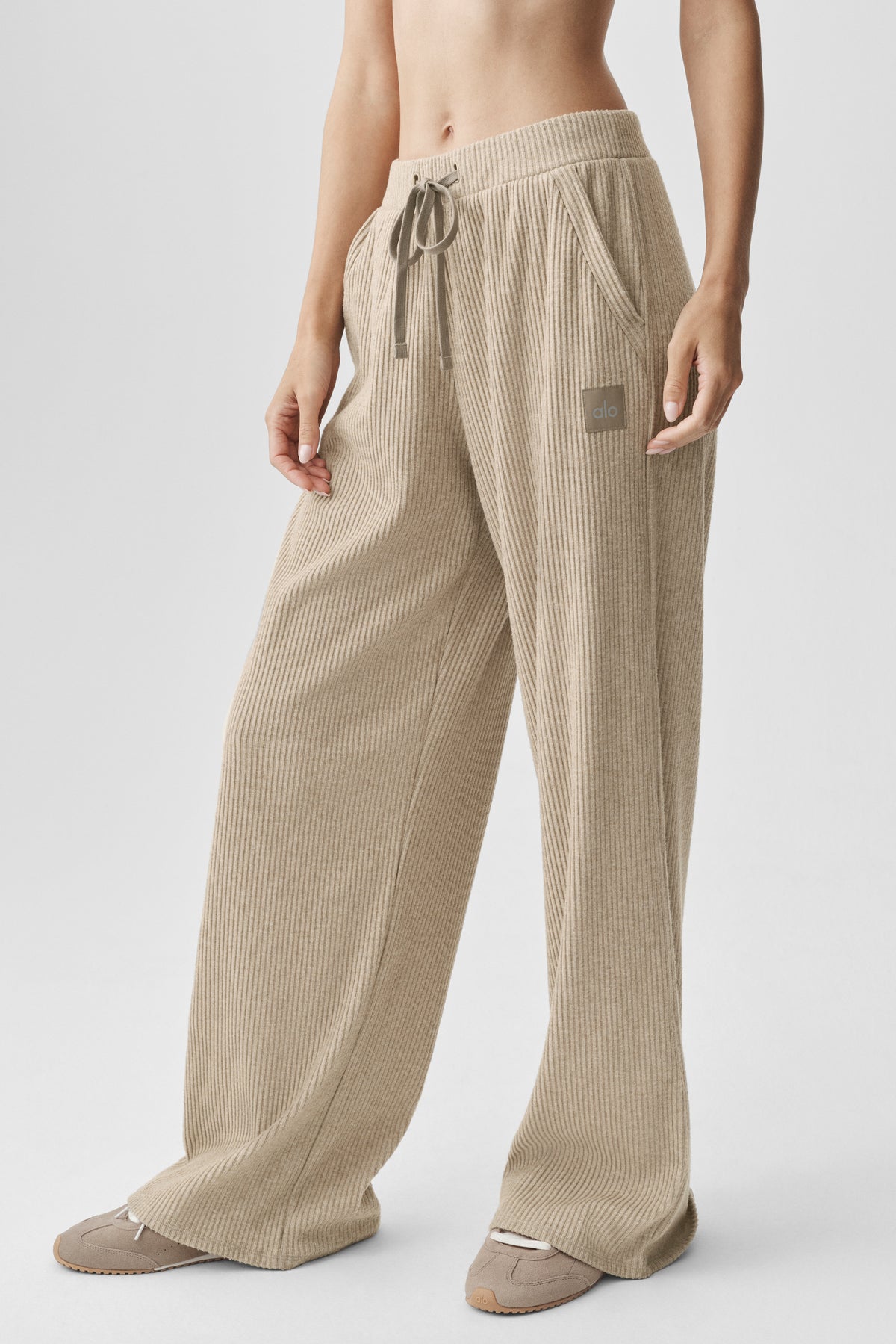 Muse Wide Leg Pant - Gravel Heather--3