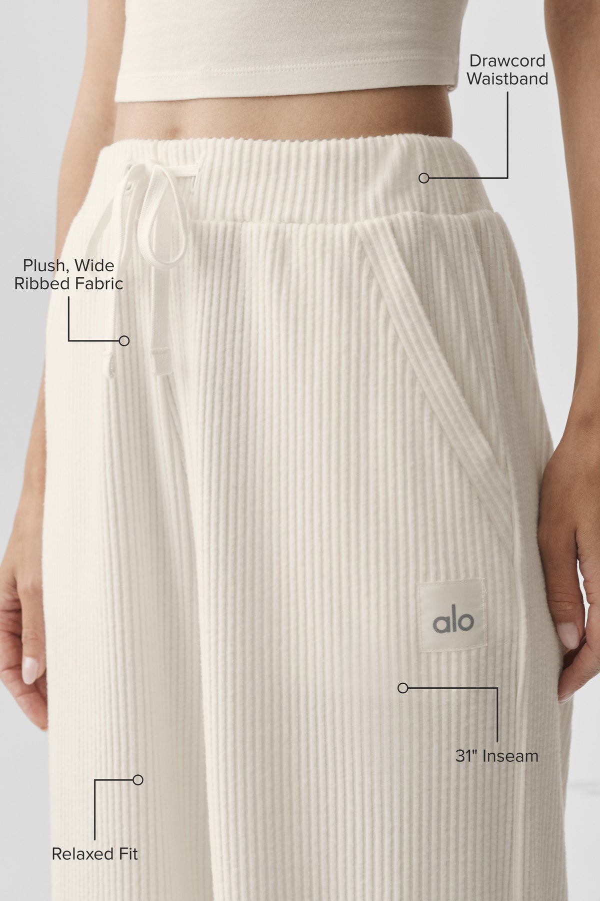 Muse Wide Leg Pant - Ivory--1