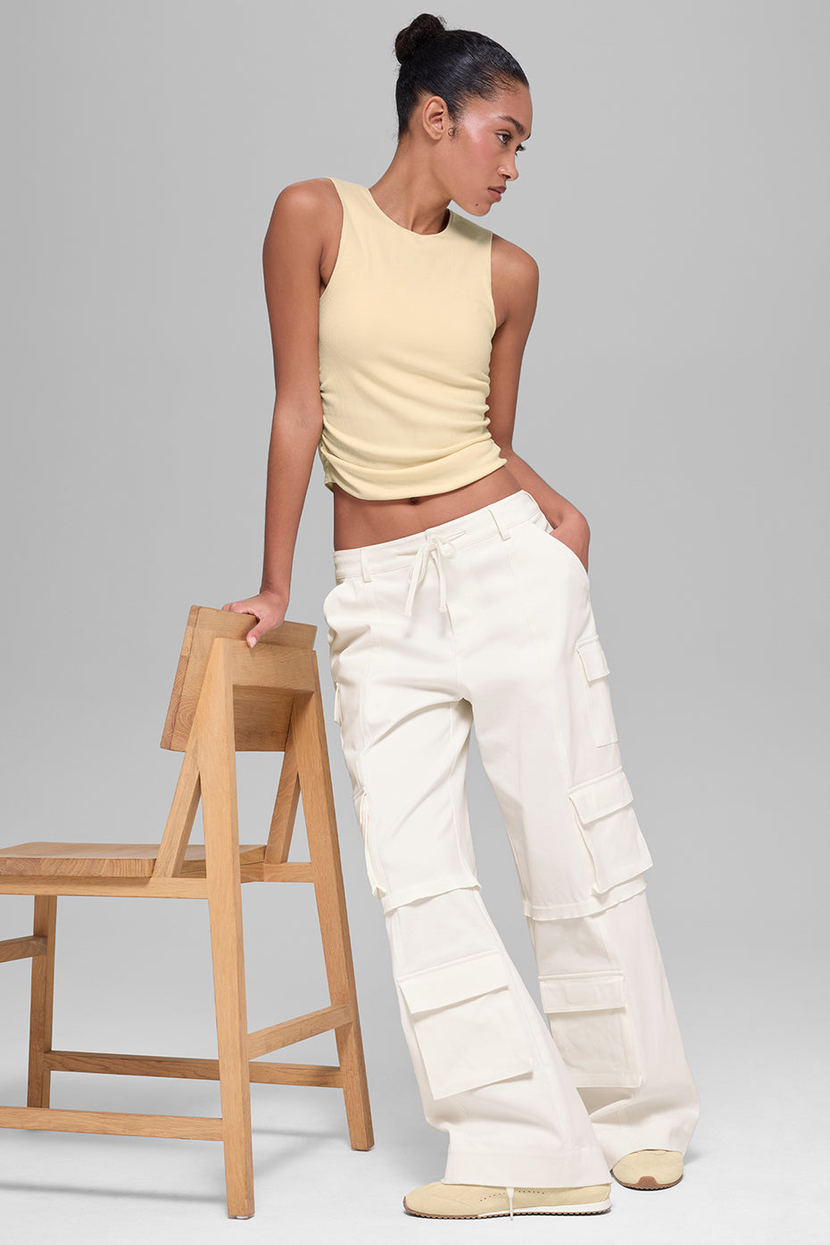Mid-Rise Scout Cargo Pant - Ivory--4