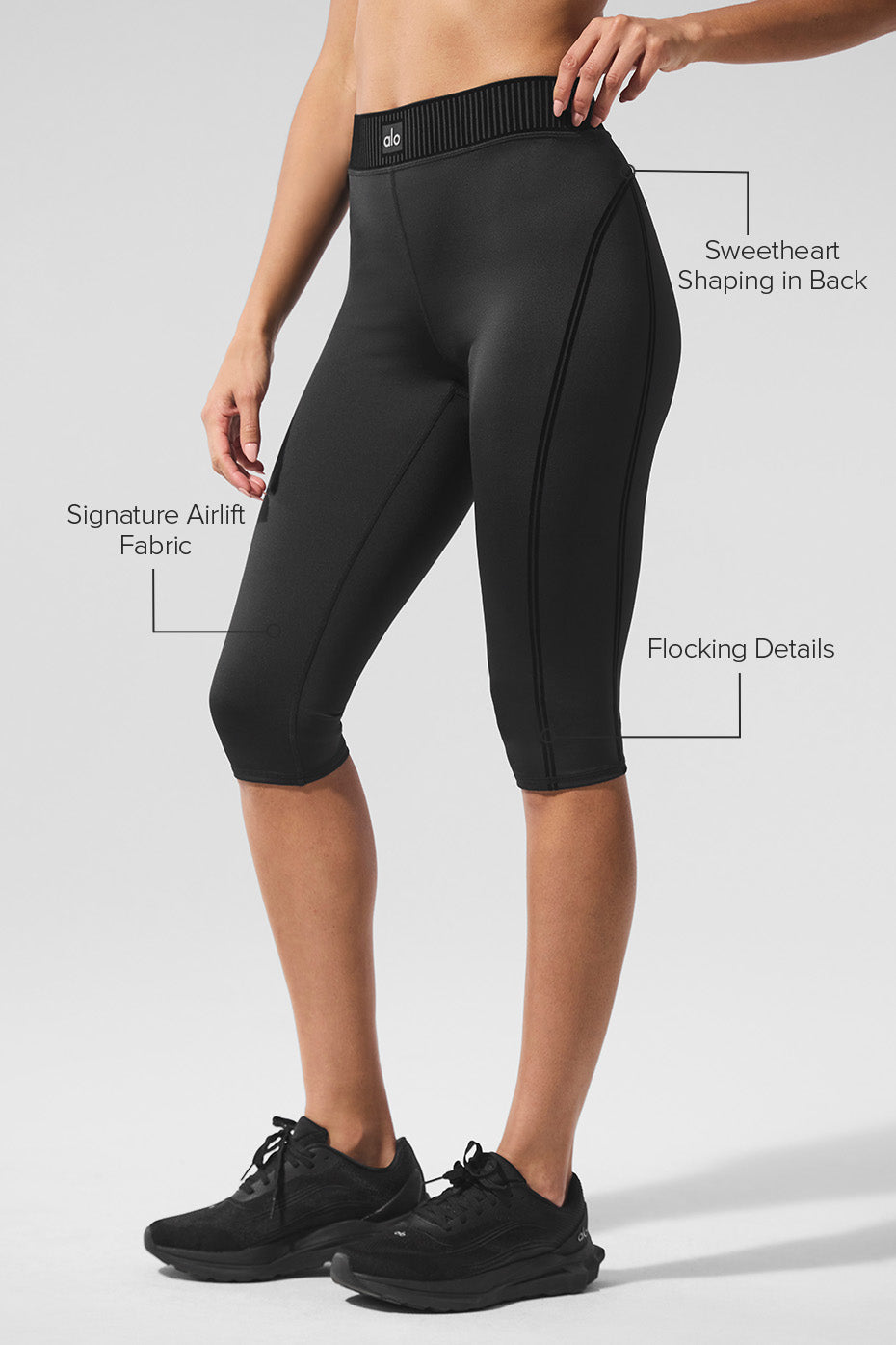 Airlift High-Waist Line Up Capri - Black--1