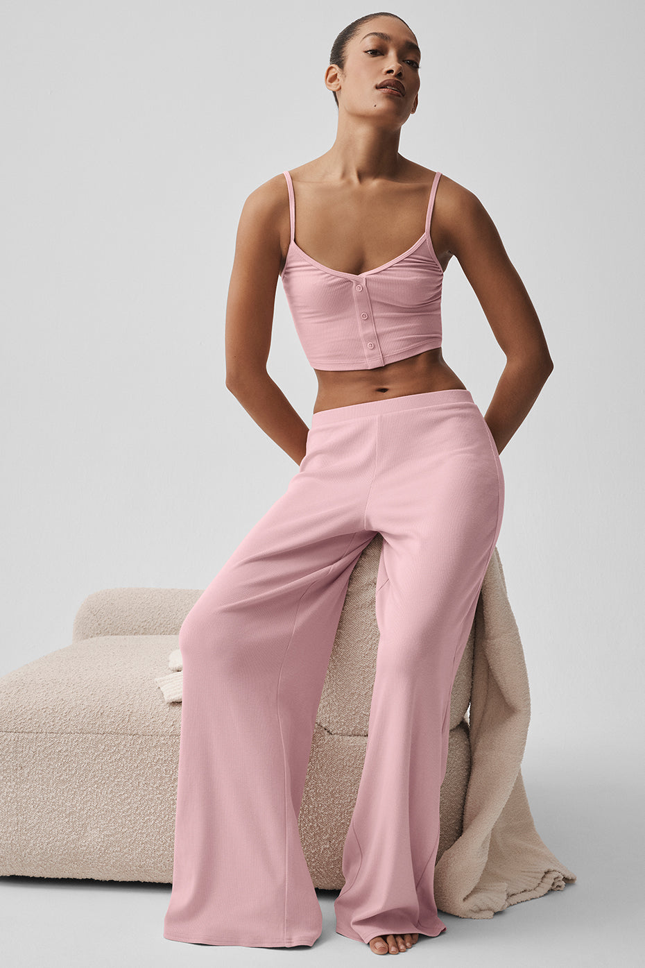 Mid-Rise Dreamlight Straight Pant - Vintage Pink--2