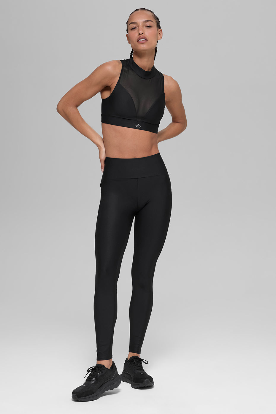 Airlift High-Waist Mesh Infatuation Legging - Black--4