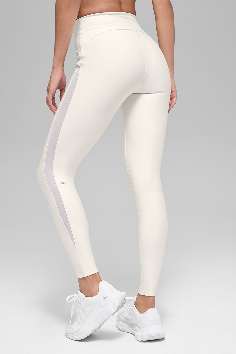 Airlift High-Waist Mesh Infatuation Legging - Ivory--2