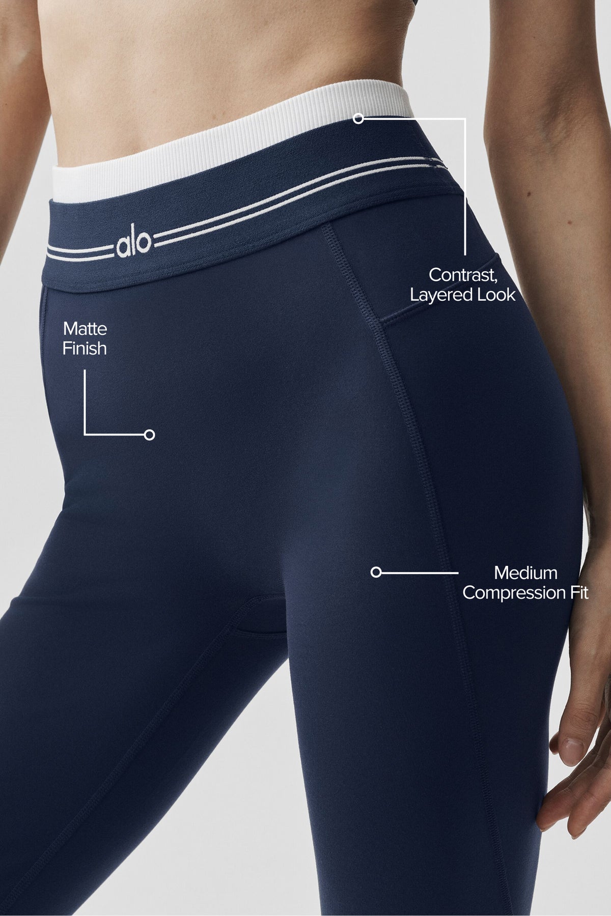 Airbrush High-Waist 7/8 Better Together Legging - Navy/White--1