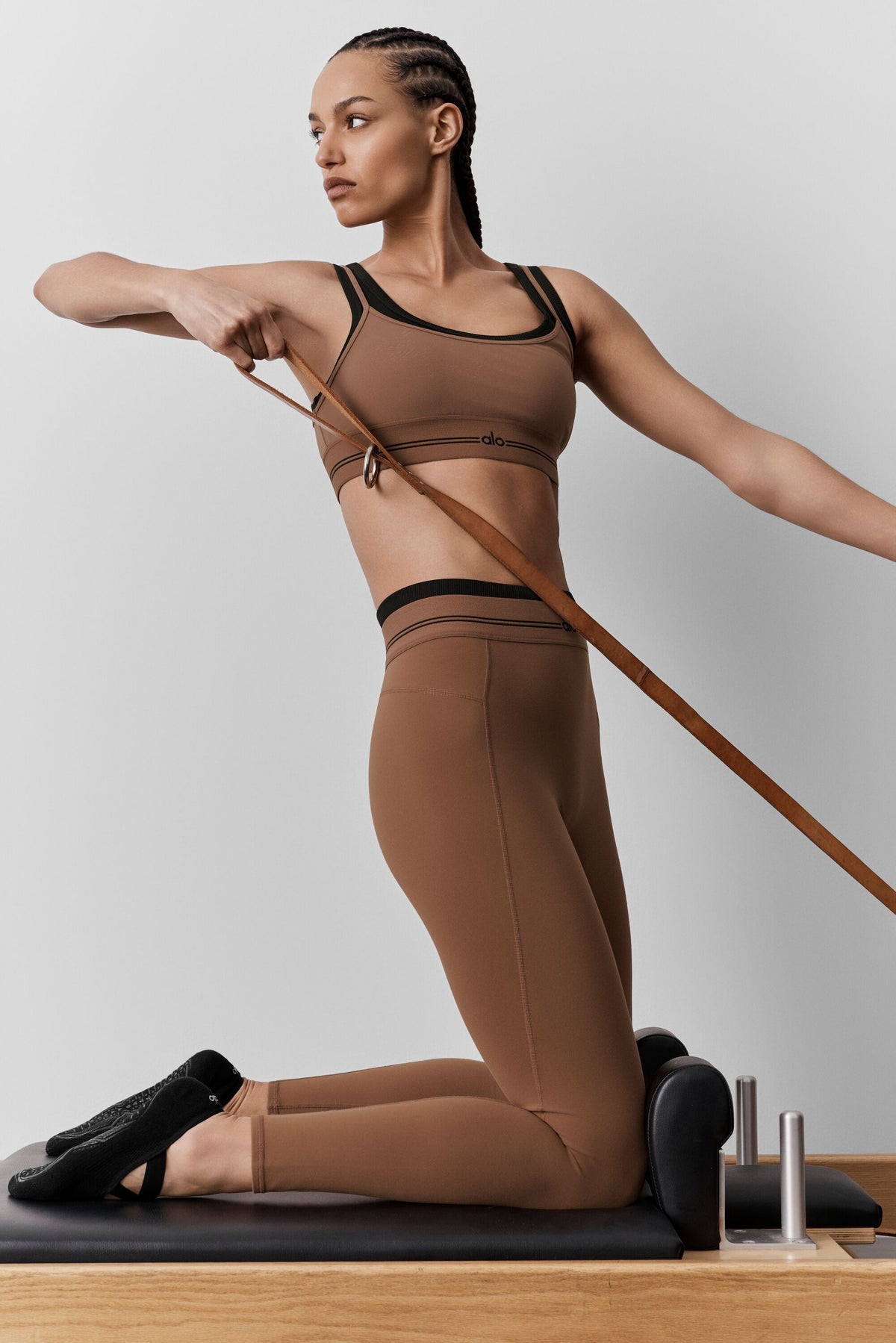 Airbrush High-Waist 7/8 Better Together Legging - Sun Kissed Brown/Black--2
