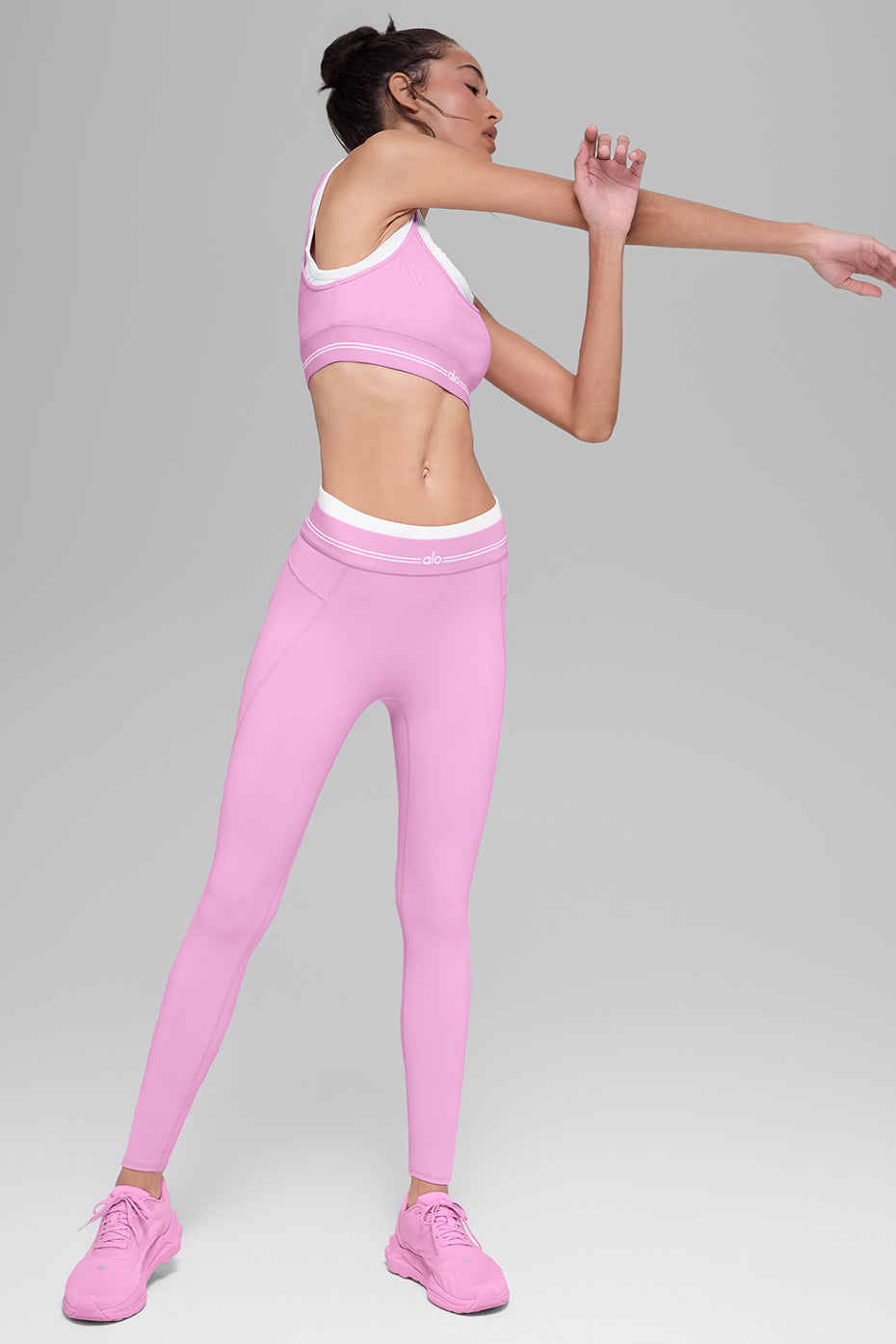 Airbrush High-Waist 7/8 Better Together Legging - Candy Heart Pink/White--5