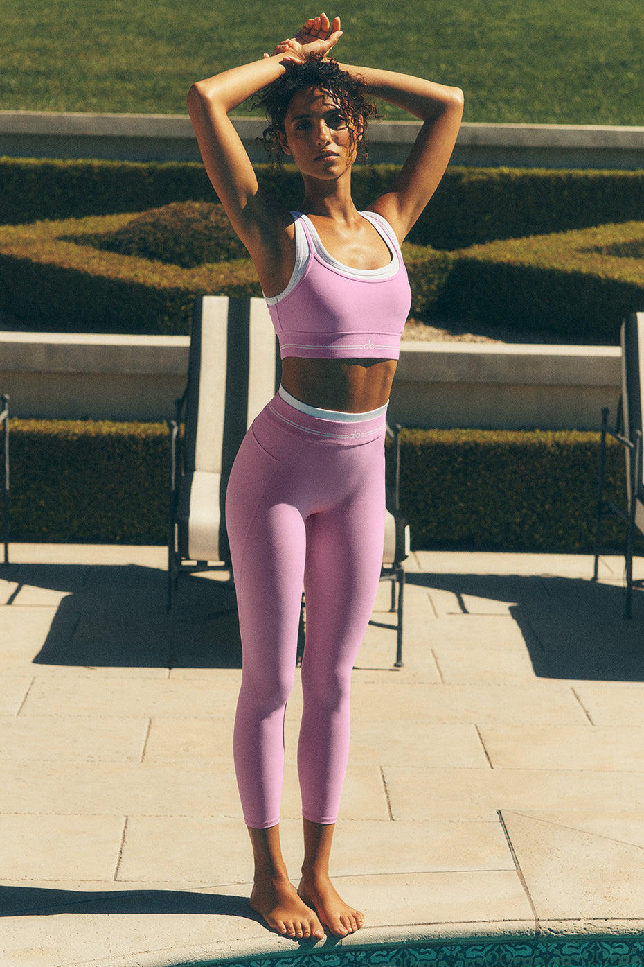 Airbrush High-Waist 7/8 Better Together Legging - Candy Heart Pink/White--0