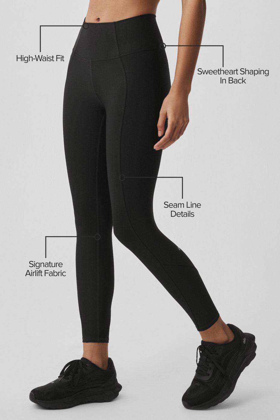 Airlift High-Waist 7/8 Fine Line Legging - Black--1