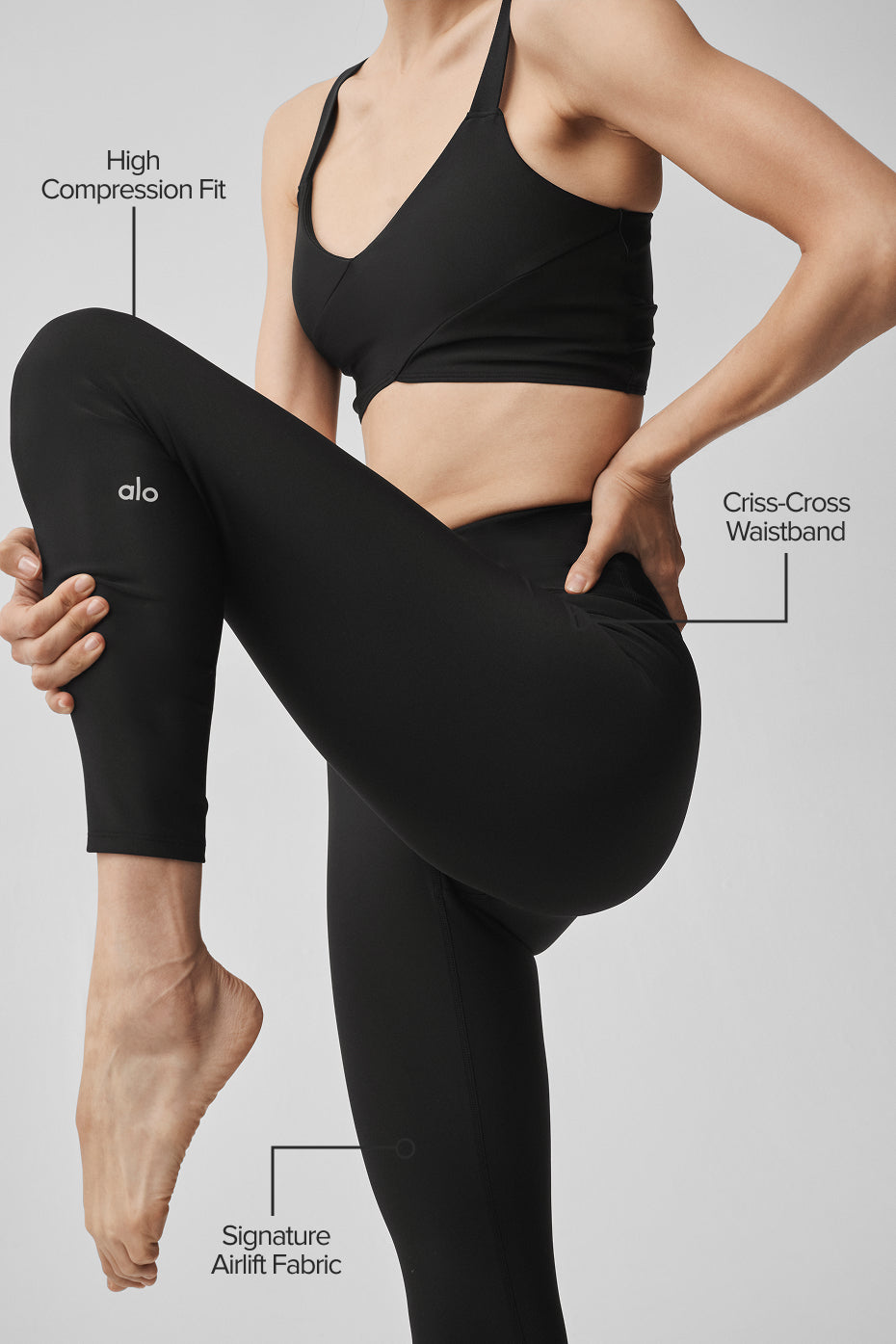 Airlift High-Waist 7/8 Horizon Legging - Black--1