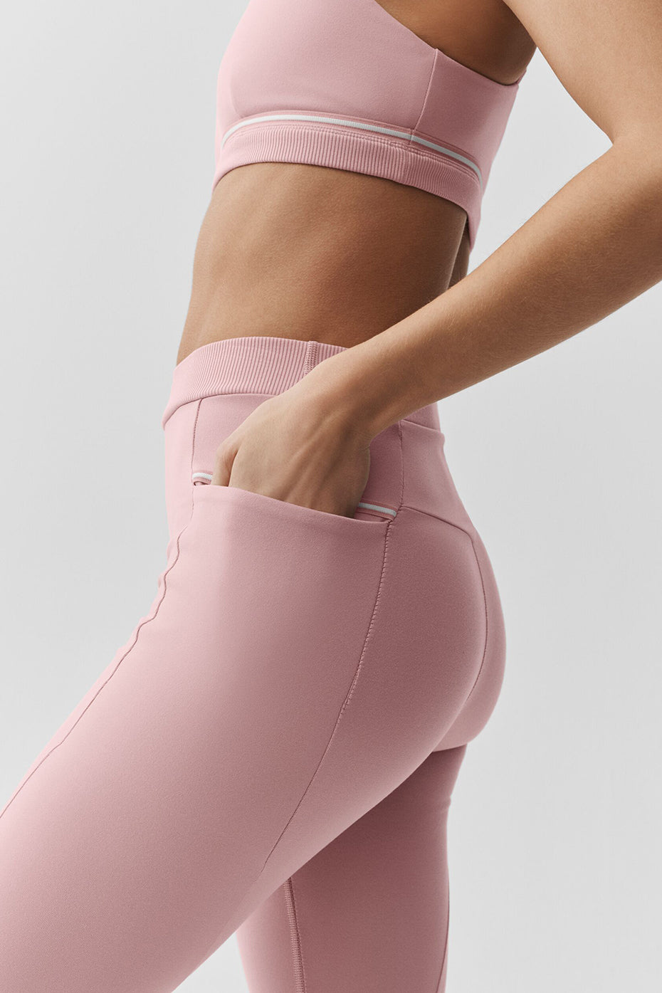 Airbrush High-Waist Fast Track Legging - Vintage Pink/White--1