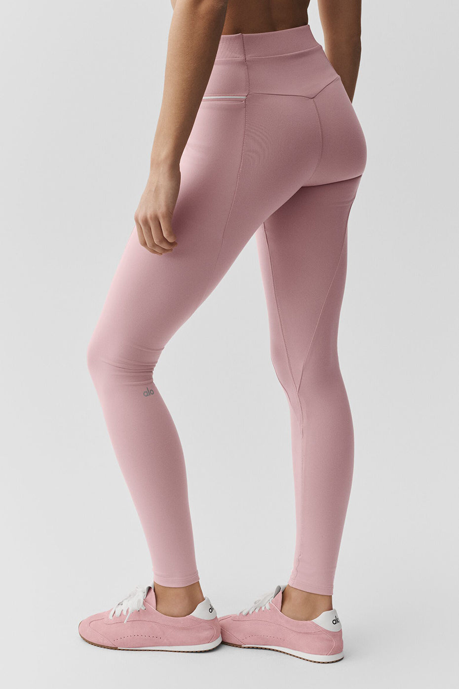 Airbrush High-Waist Fast Track Legging - Vintage Pink/White--3
