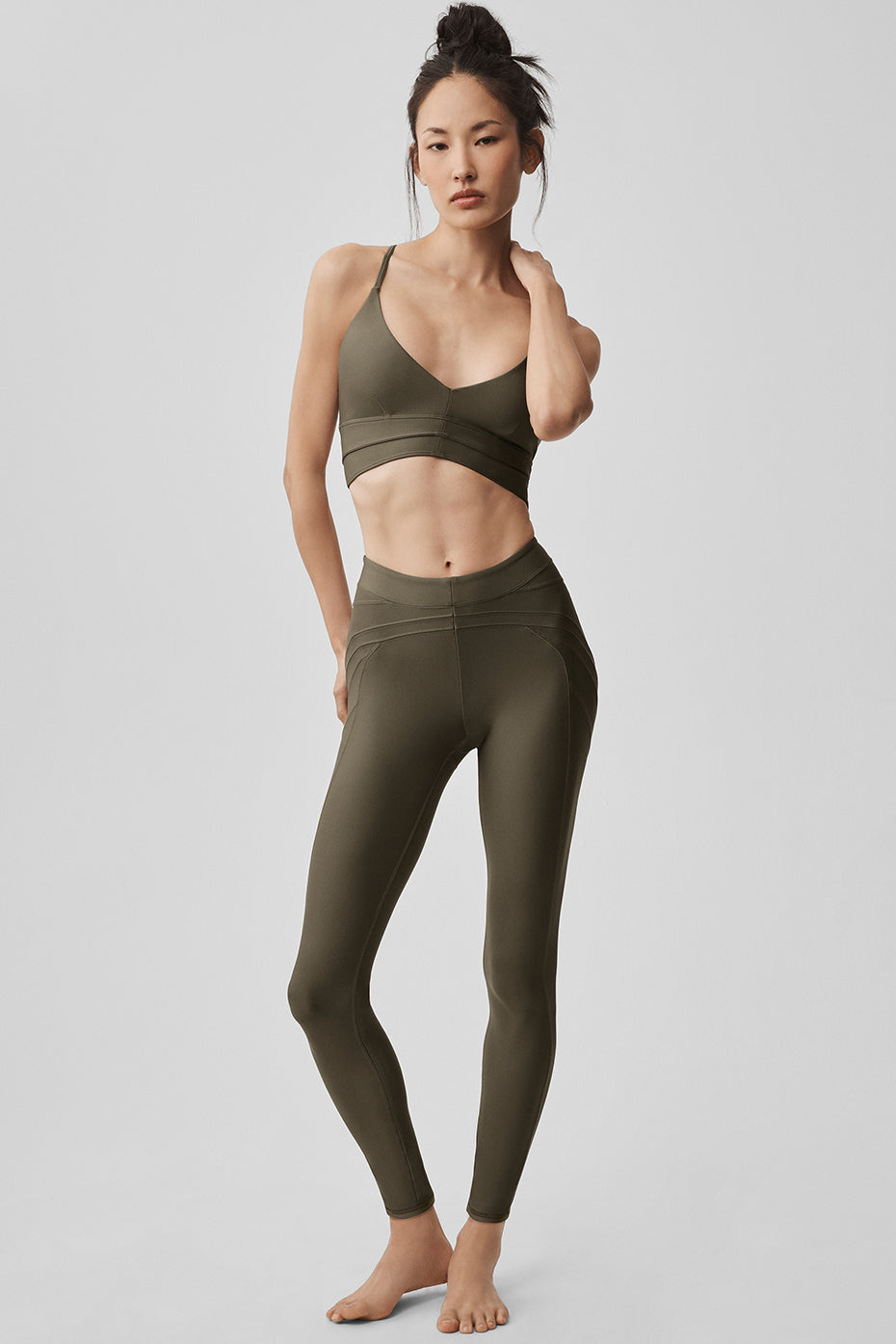 Airlift High-Waist Evolve Legging - Olive Tree--5