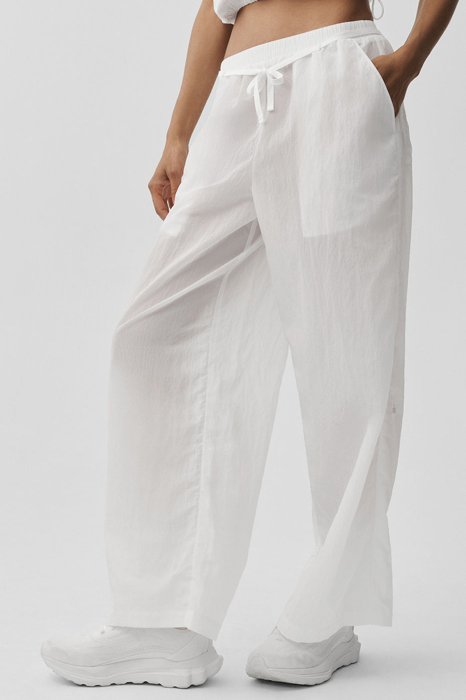 Ripstop Electric Straight Leg Pant - White--2