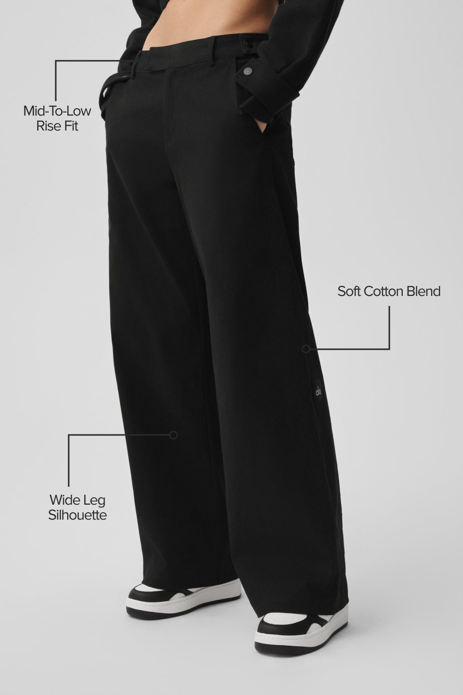 High Road Straight Leg Pant - Black--1