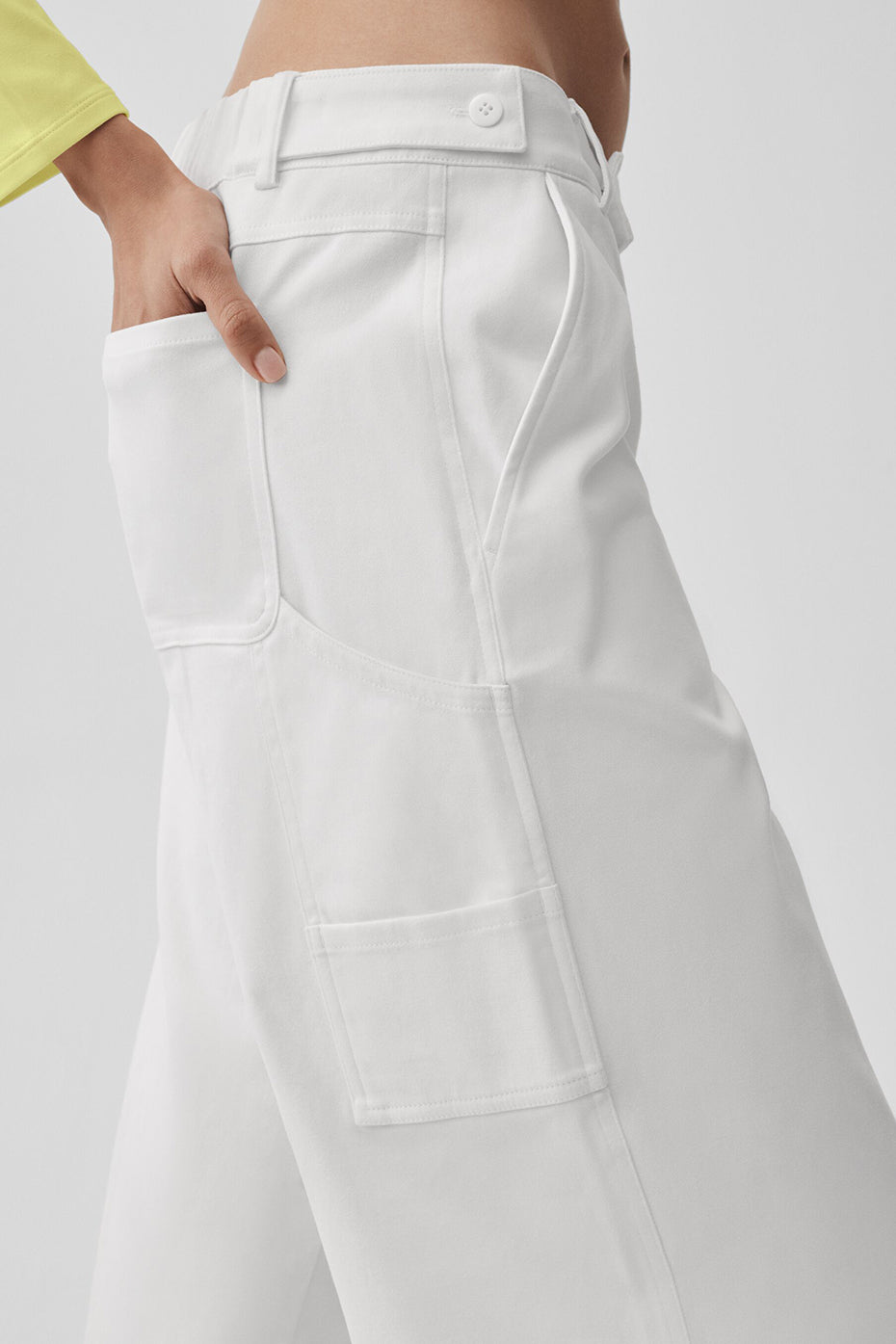 High Road Straight Leg Pant - White--2