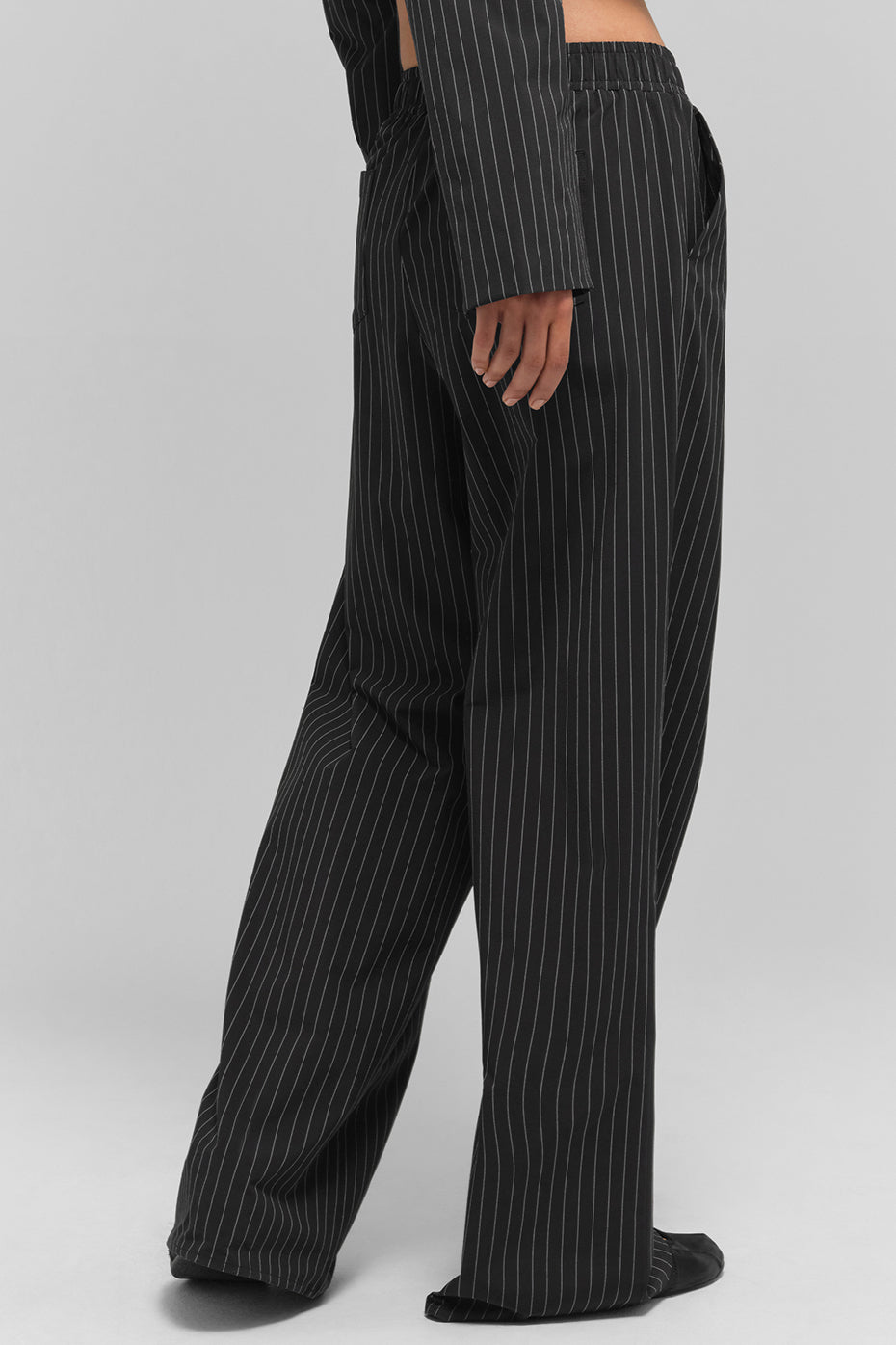 Pinstripe Daylight Boxer Pant (Long) - Black/Titanium--2