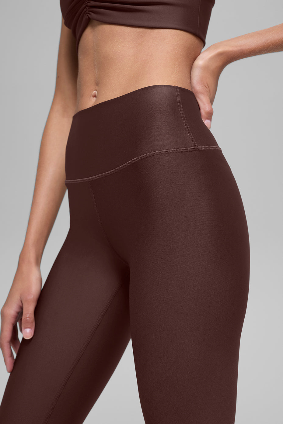 16'' High-Waist Airlift Capri - Brownstone--1