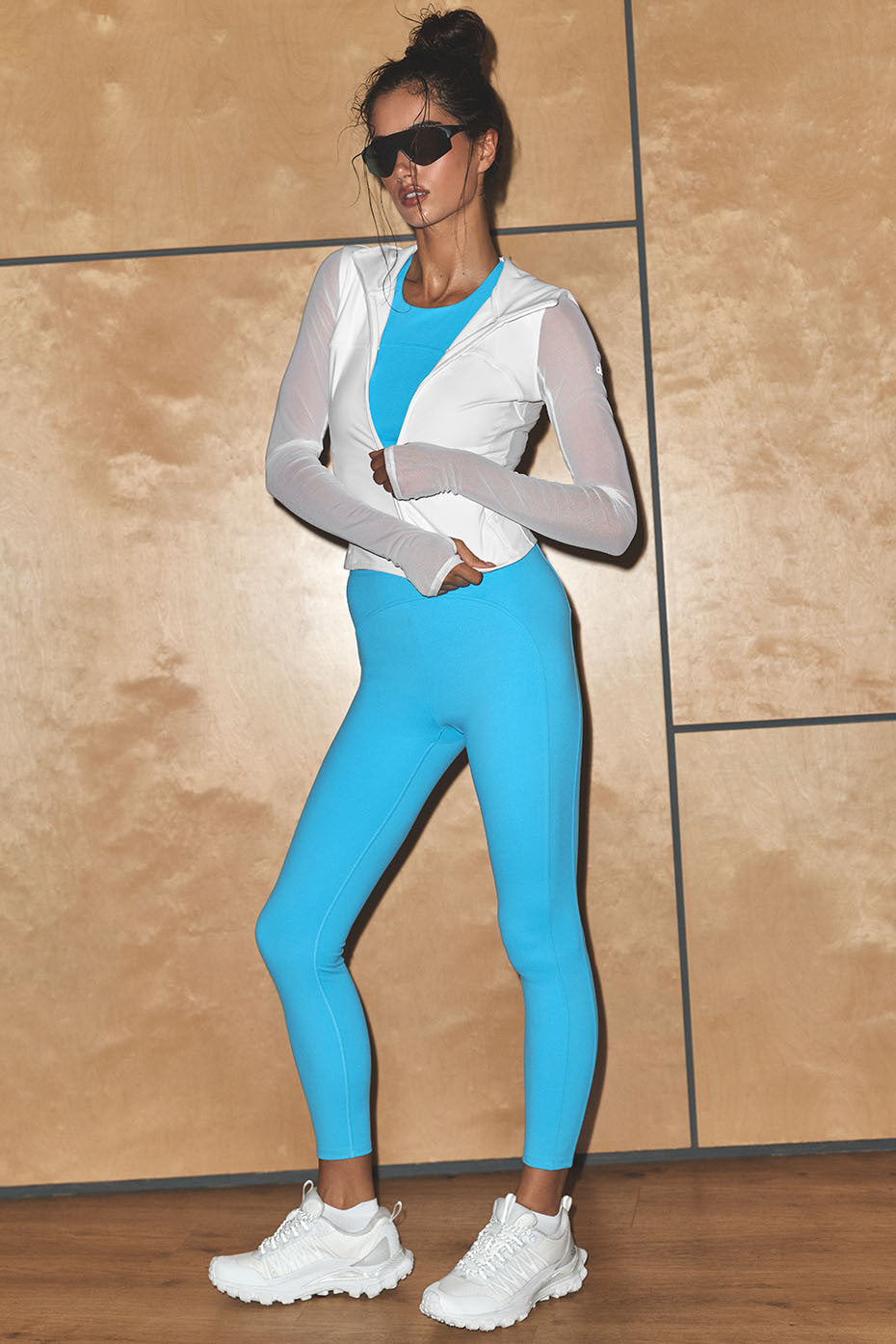 ALO Softsculpt High-Waist 7/8 Superset Legging - Azure Blue--0