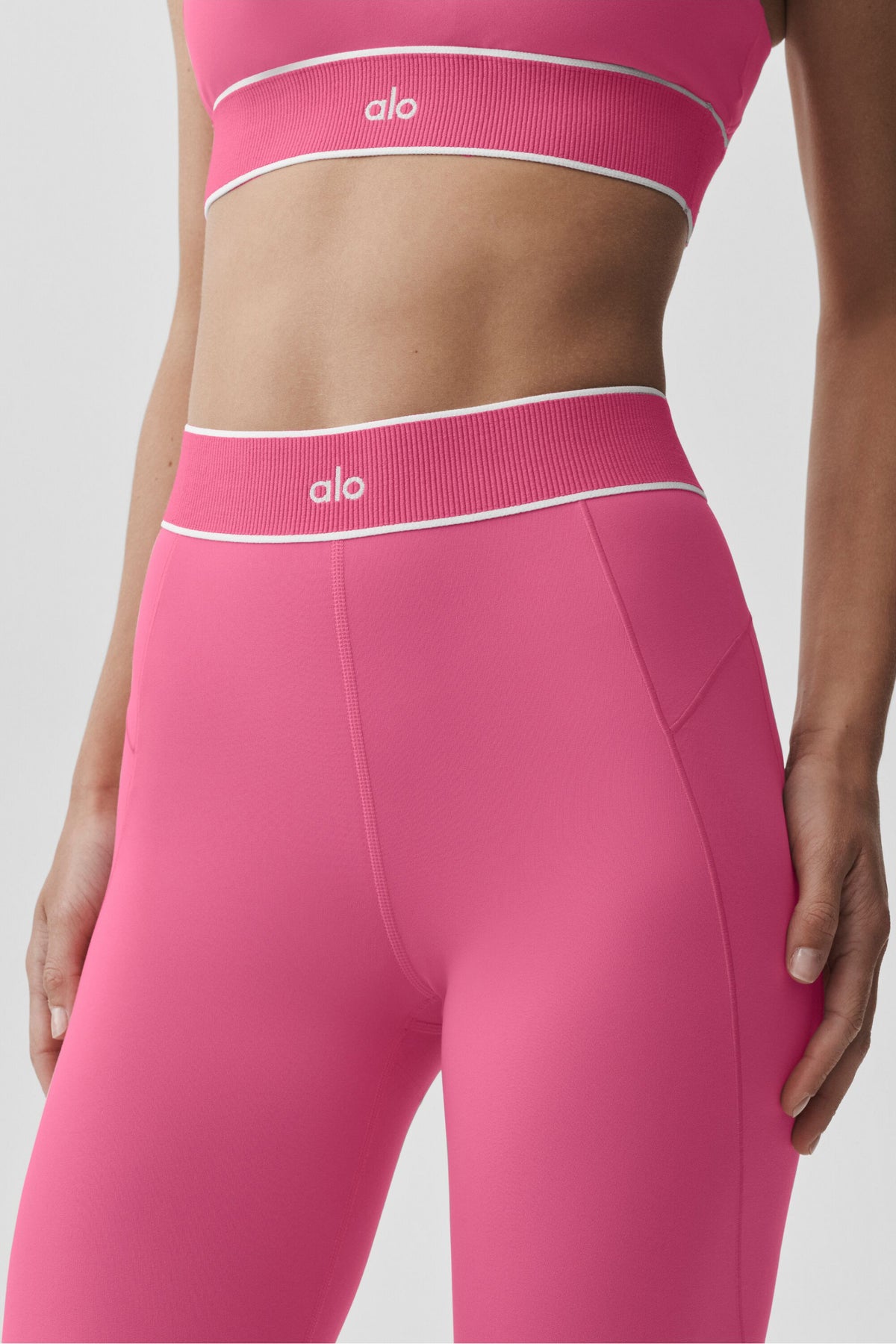 ALO Softsculpt High-Waist Amp It Up Legging - Paradise Pink--2