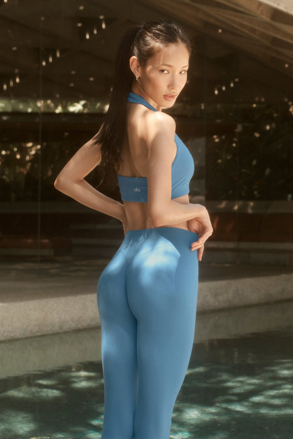 ALO Softsculpt 7/8 Define Legging - California Blue--0