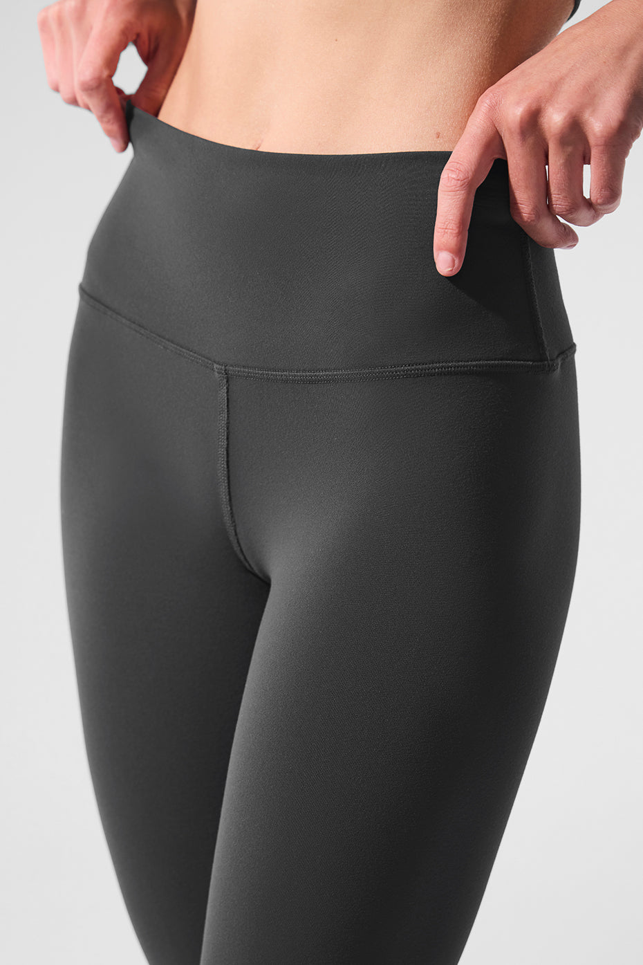 High-Waist Airbrush Legging - Anthracite--3