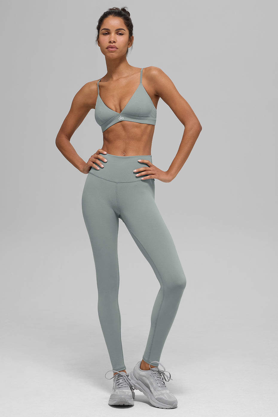High-Waist Airbrush Legging - Lunar Grey--3