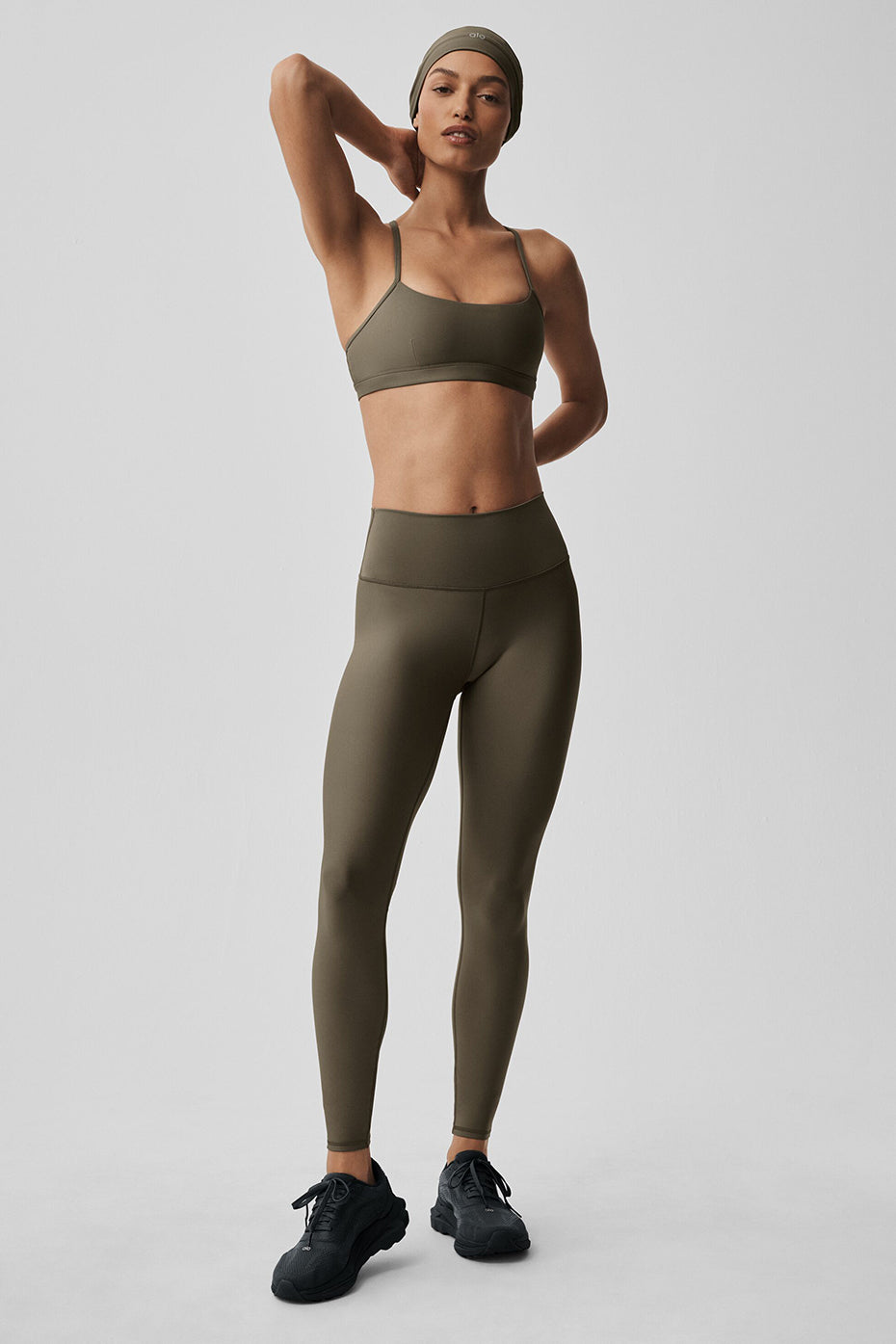 High-Waist Airlift Legging - Olive Tree--3