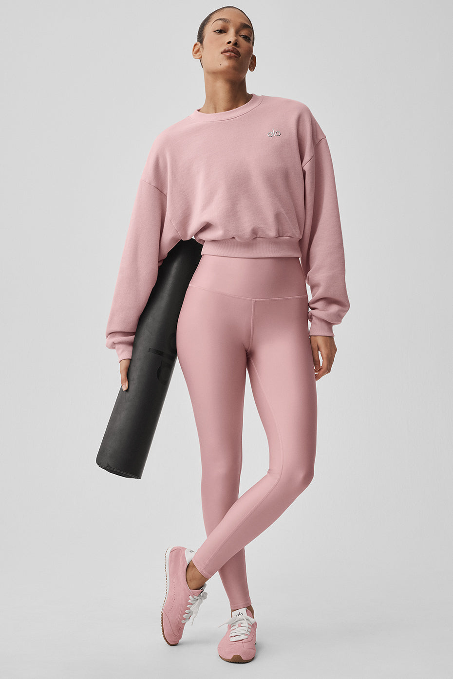 High-Waist Airlift Legging - Vintage Pink--4