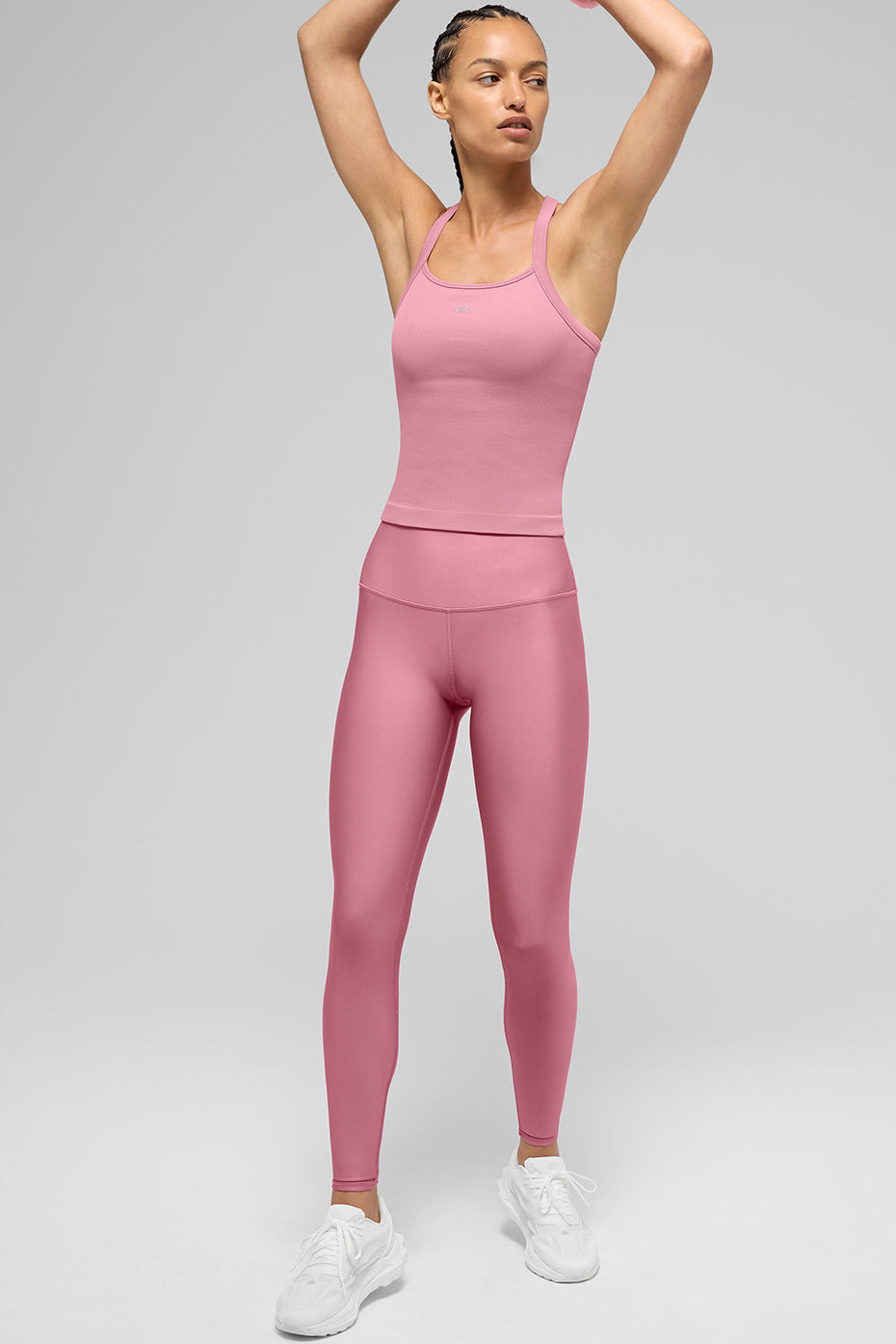 High-Waist Airlift Legging - Pink Wild Rose--0