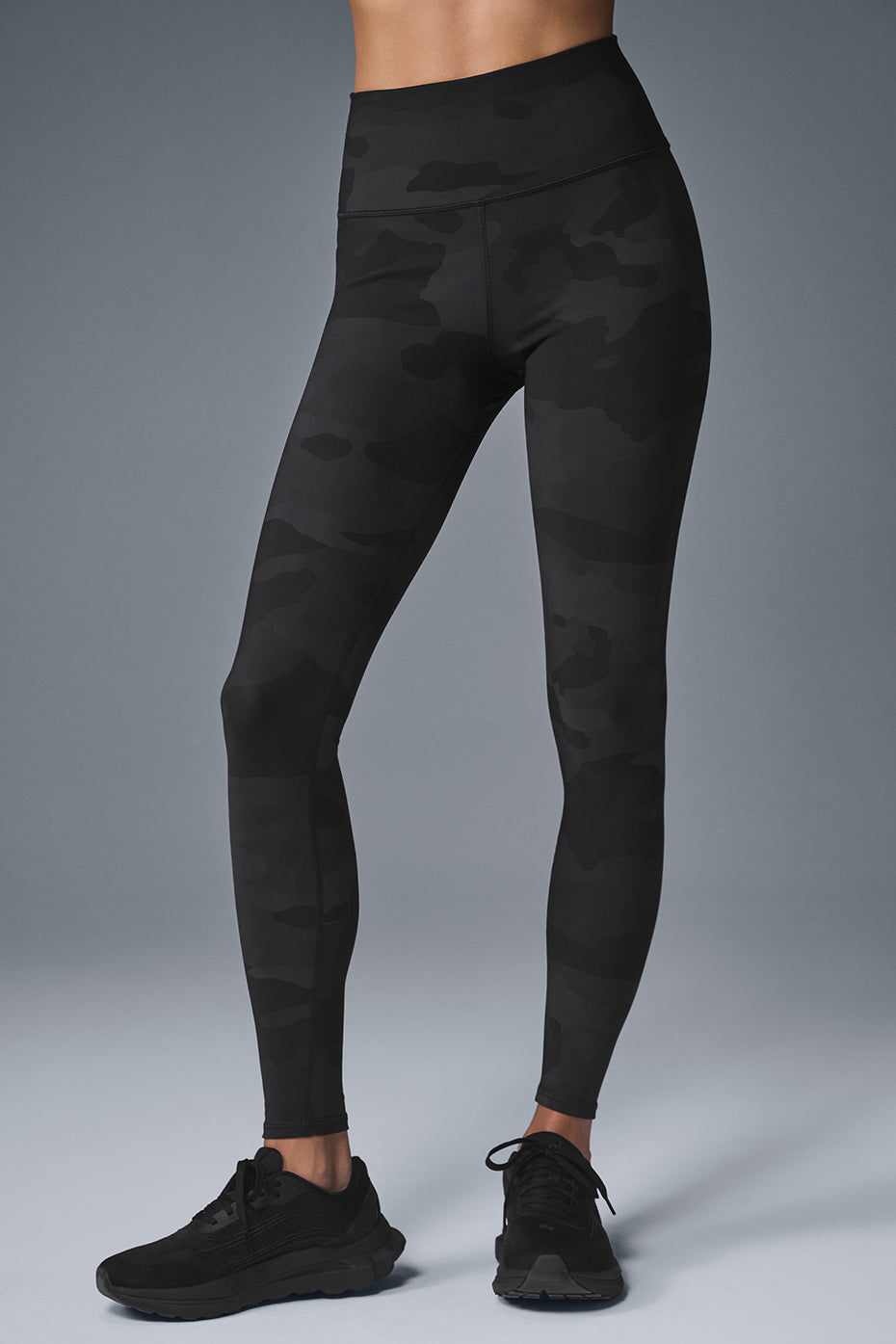 High-Waist Camo Vapor Legging - Black Camouflage--0