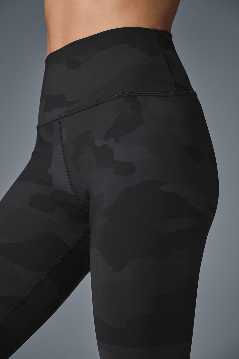 High-Waist Camo Vapor Legging - Black Camouflage--2