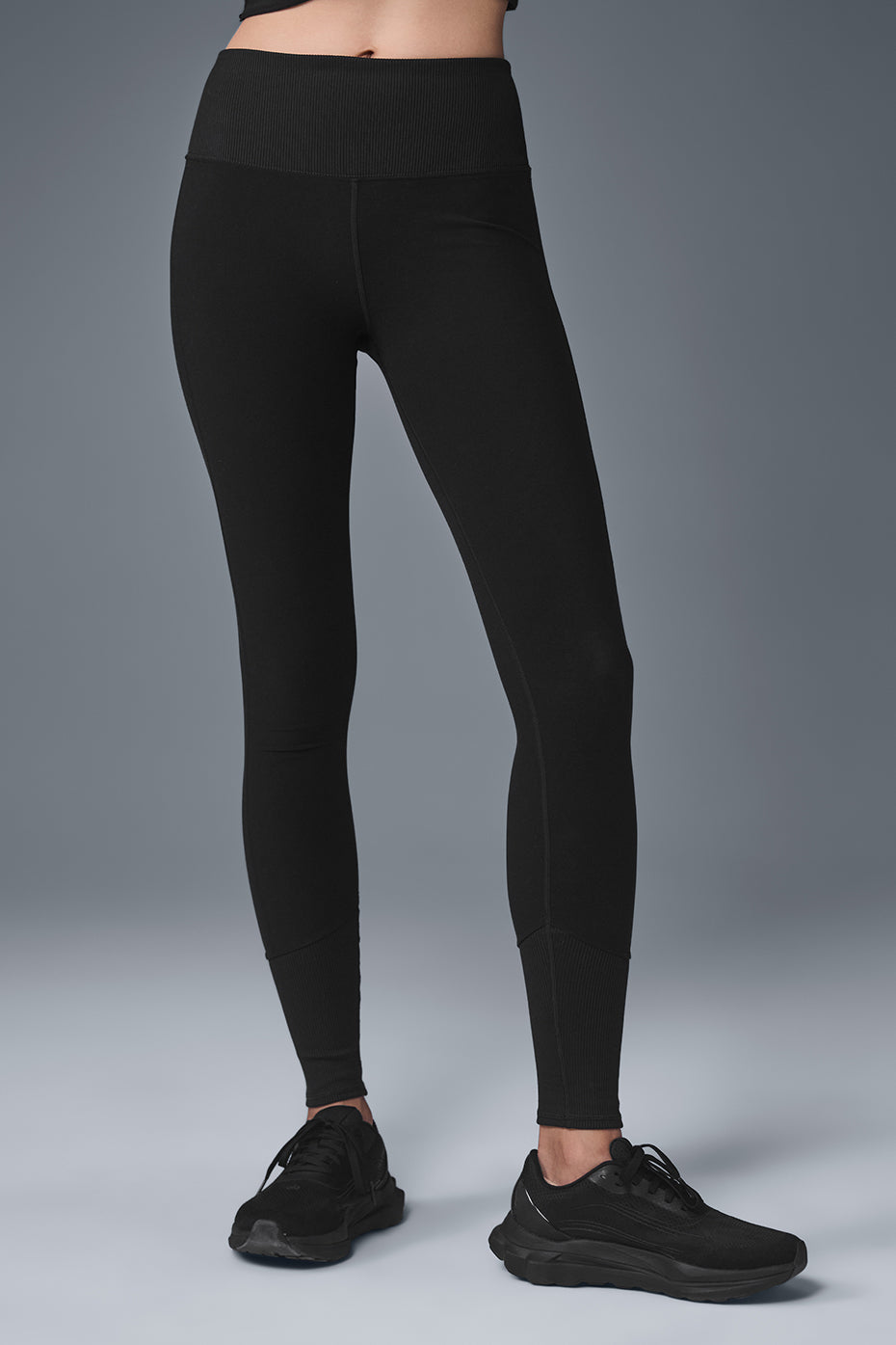 High-Waist Alosoft Lounge Legging - Black--0