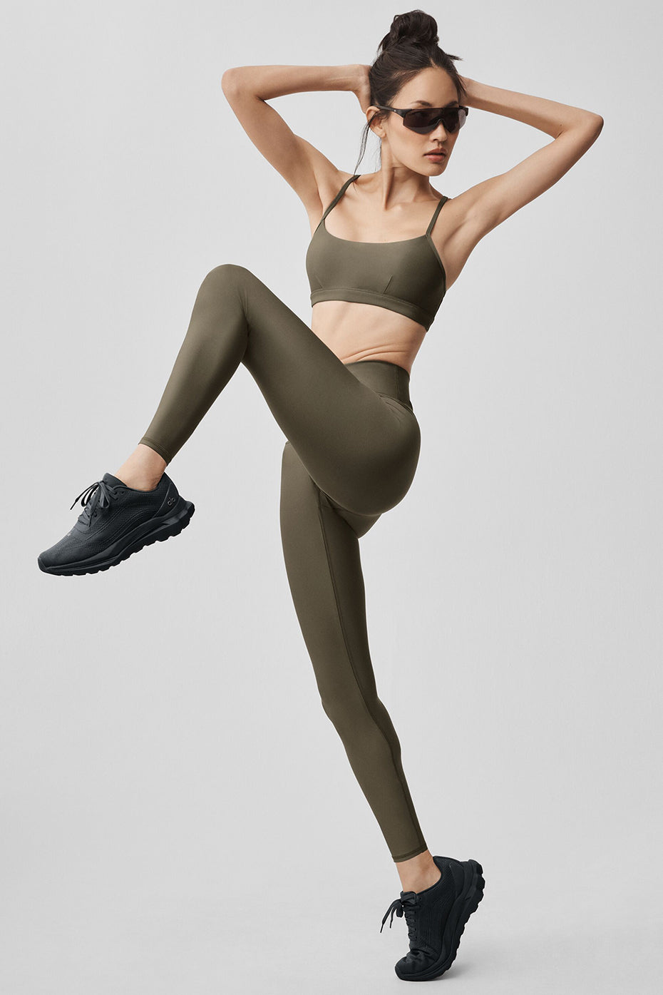 7/8 High-Waist Airlift Legging - Olive Tree--4