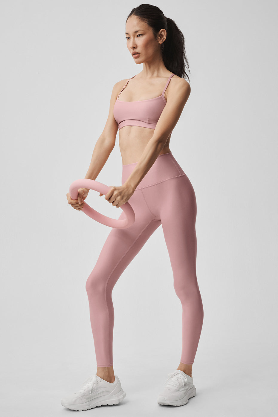 7/8 High-Waist Airlift Legging - Vintage Pink--3