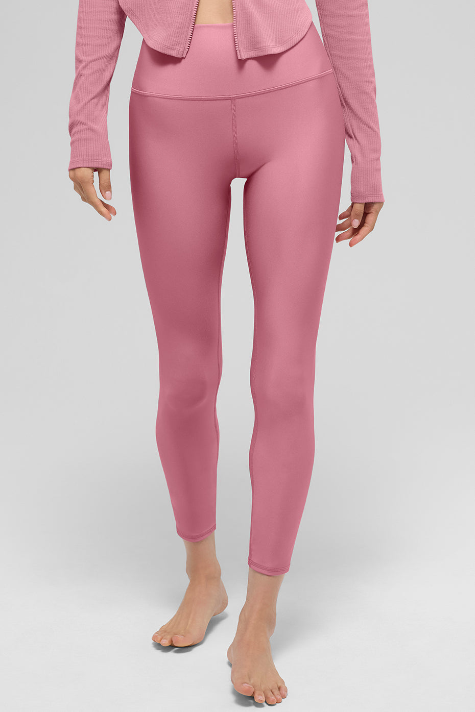7/8 High-Waist Airlift Legging - Pink Wild Rose--1