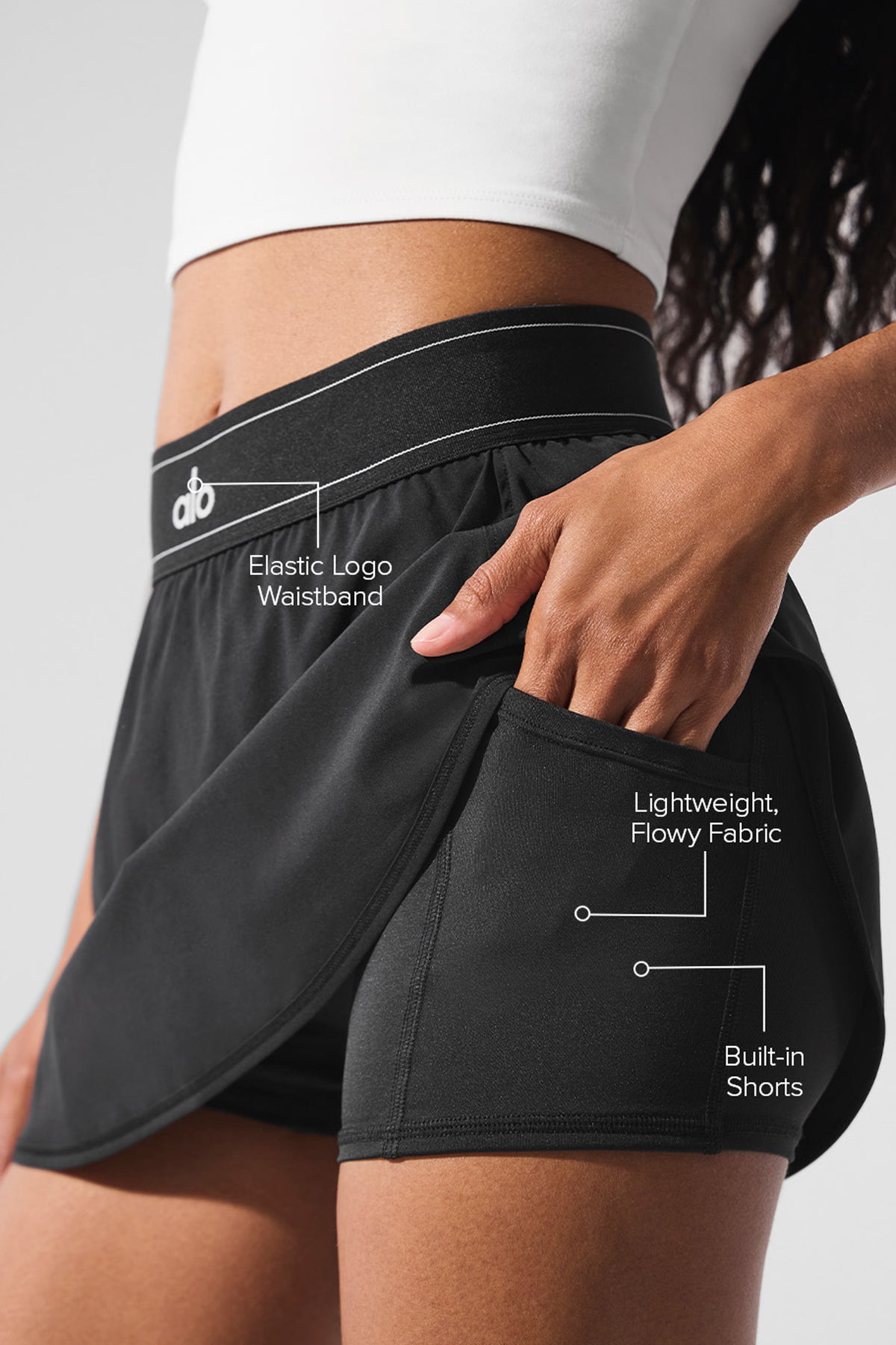 Match Point Tennis Skirt - Black--1