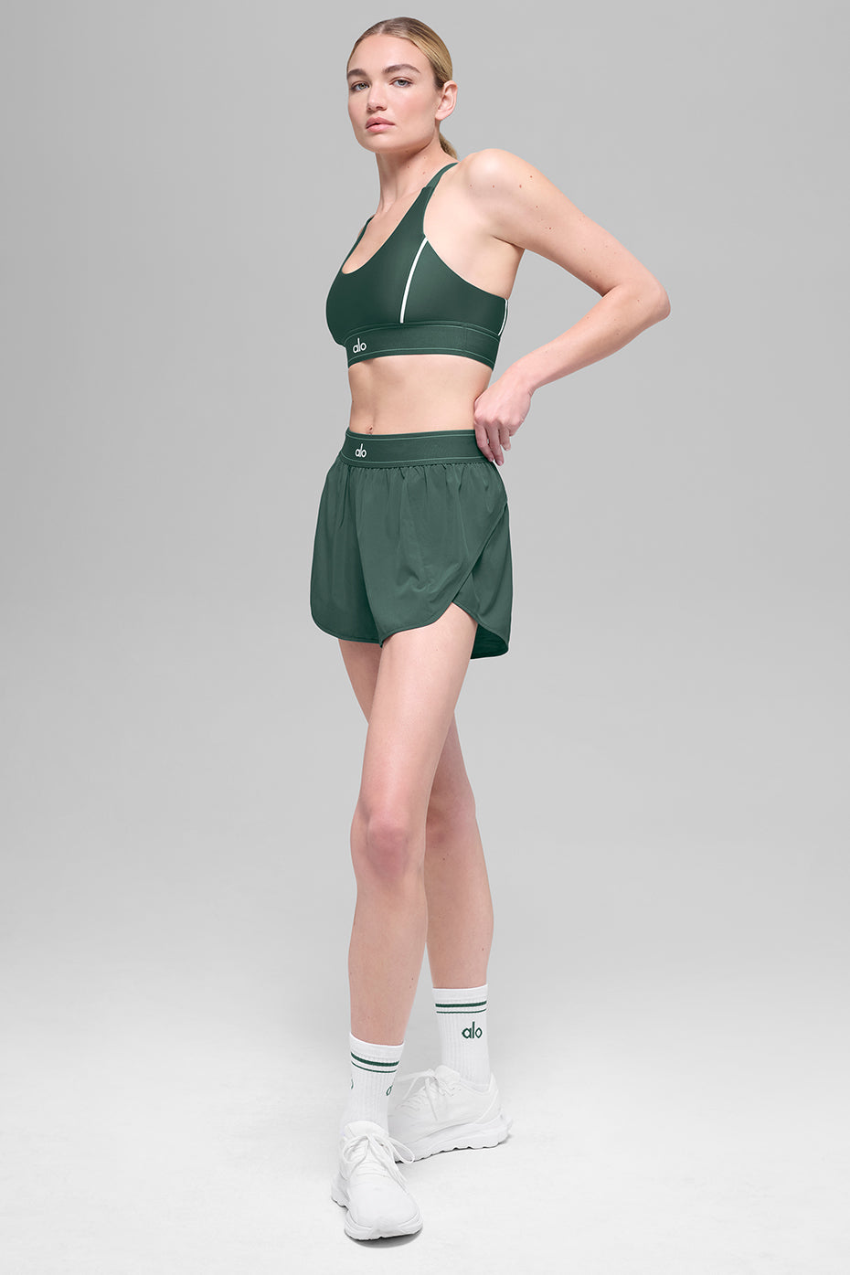 Match Point Short - Clover Green--4