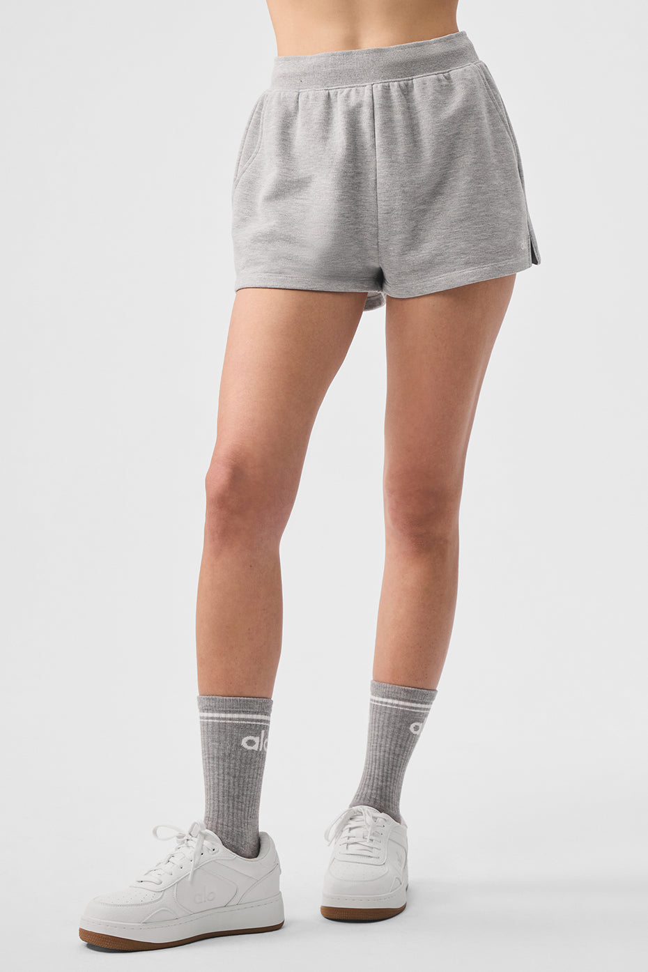 Low Key Sweat Short - Athletic Heather Grey--0