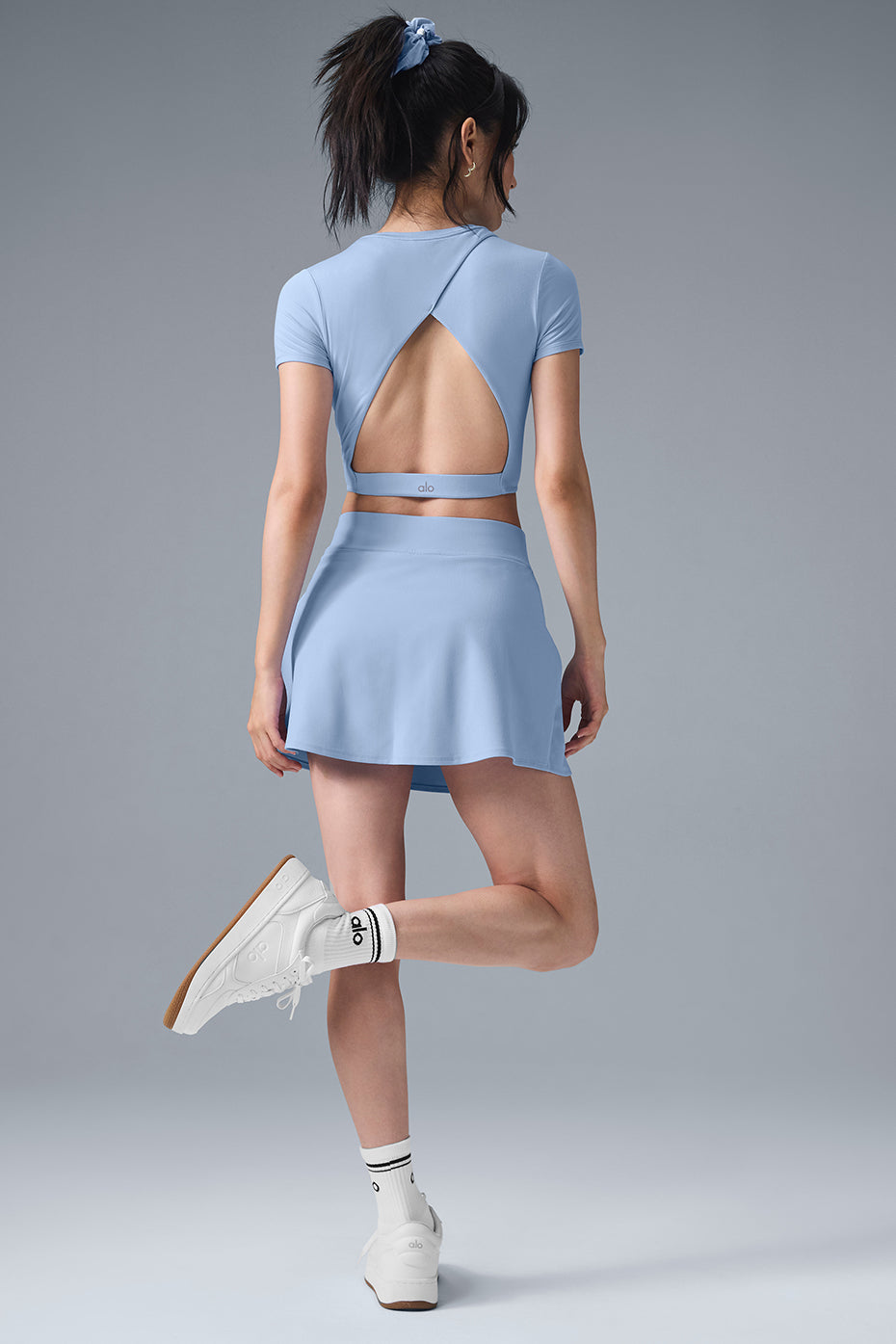Alosoft Backspin Skirt - Seashell Blue--3