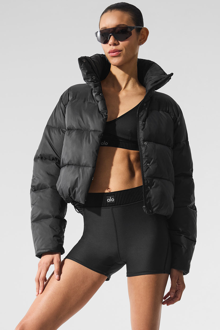 Airlift High-Waist Line Up Short - Black--3