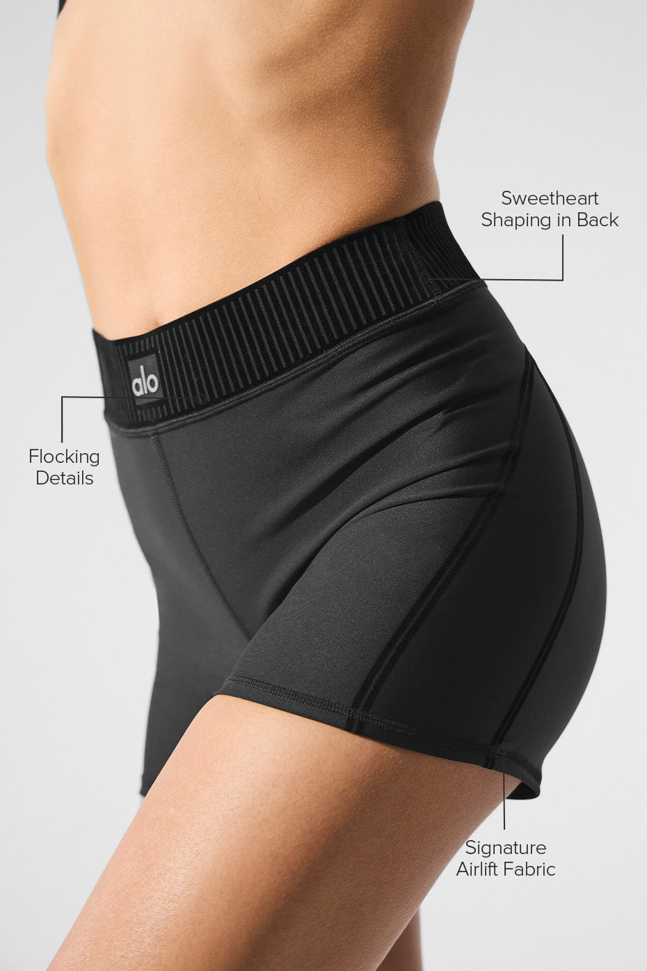 Airlift High-Waist Line Up Short - Black--1