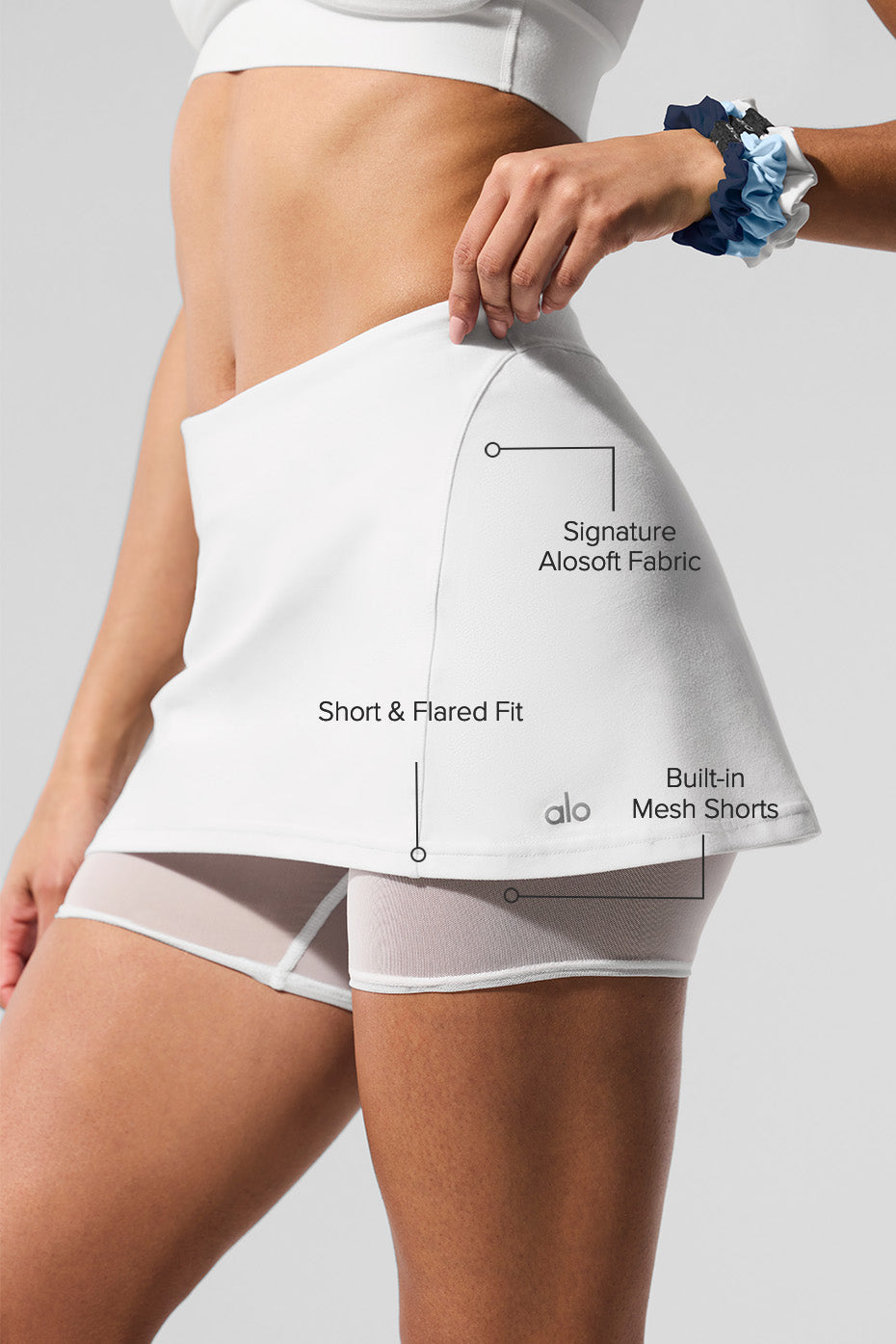Alosoft Serve It Up Skirt - White--1