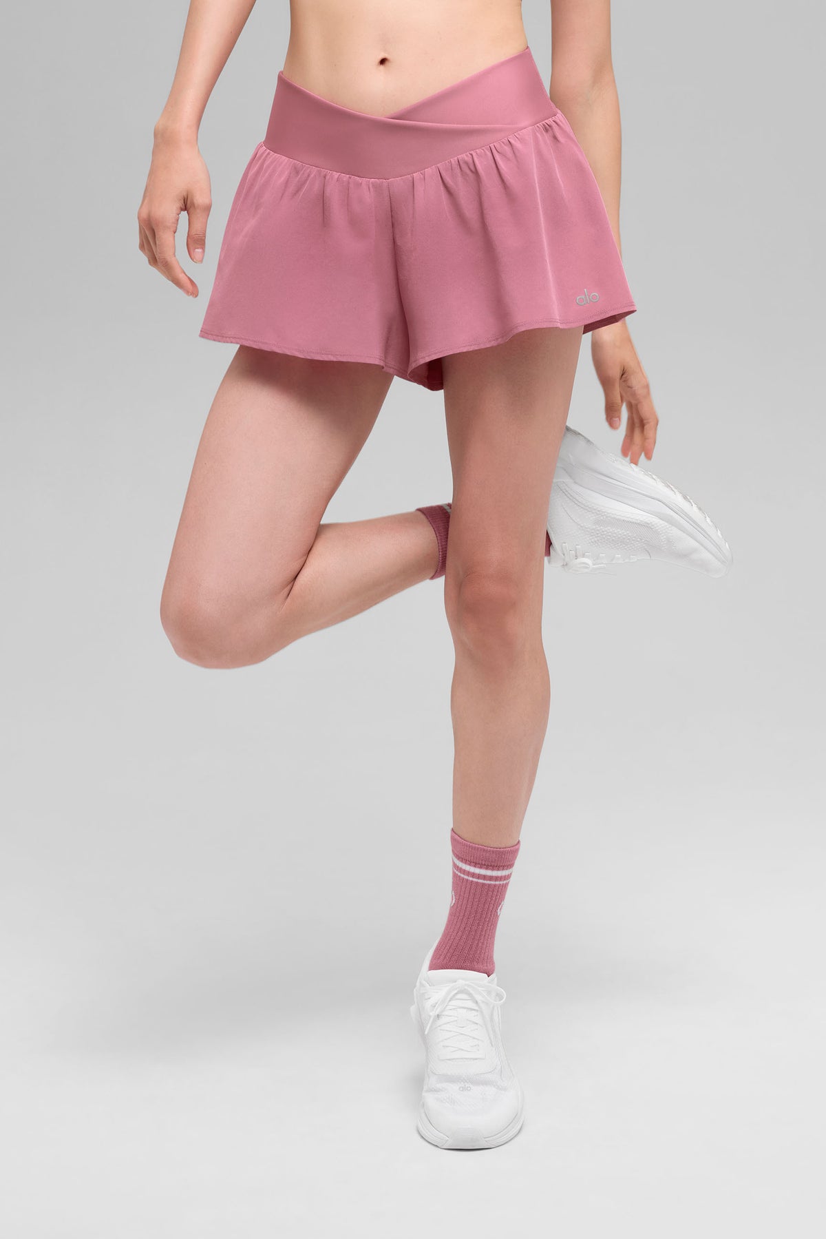 V-Cute Running Short - Pink Wild Rose--3