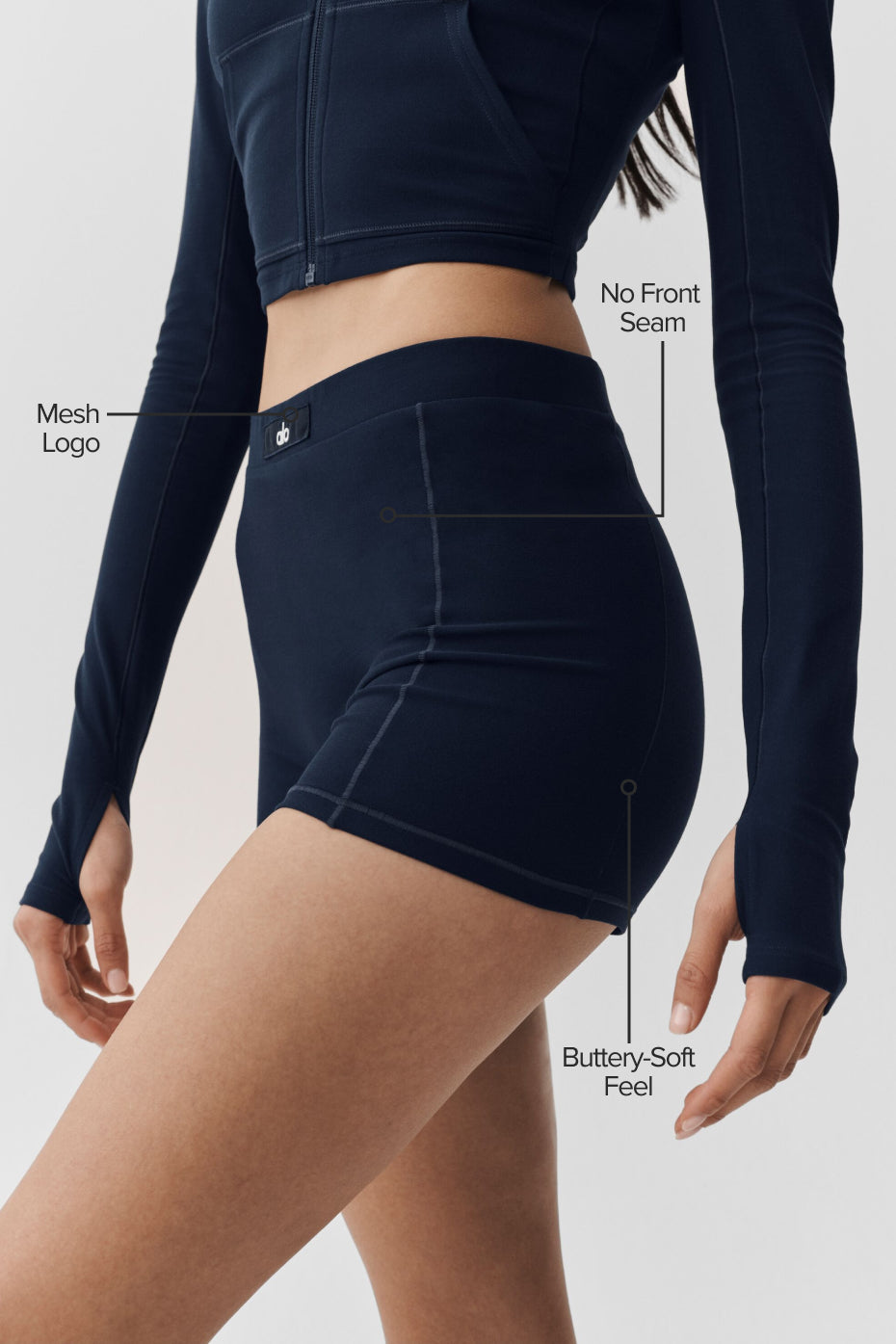 Alosoft Sincere Micro Short - Navy--1