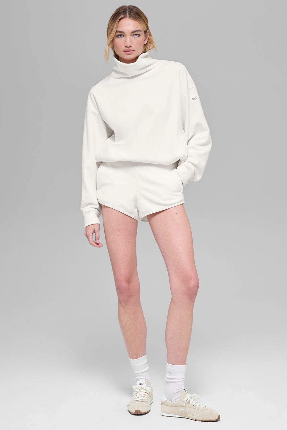 Polar Fleece Retreat Short - Ivory--4