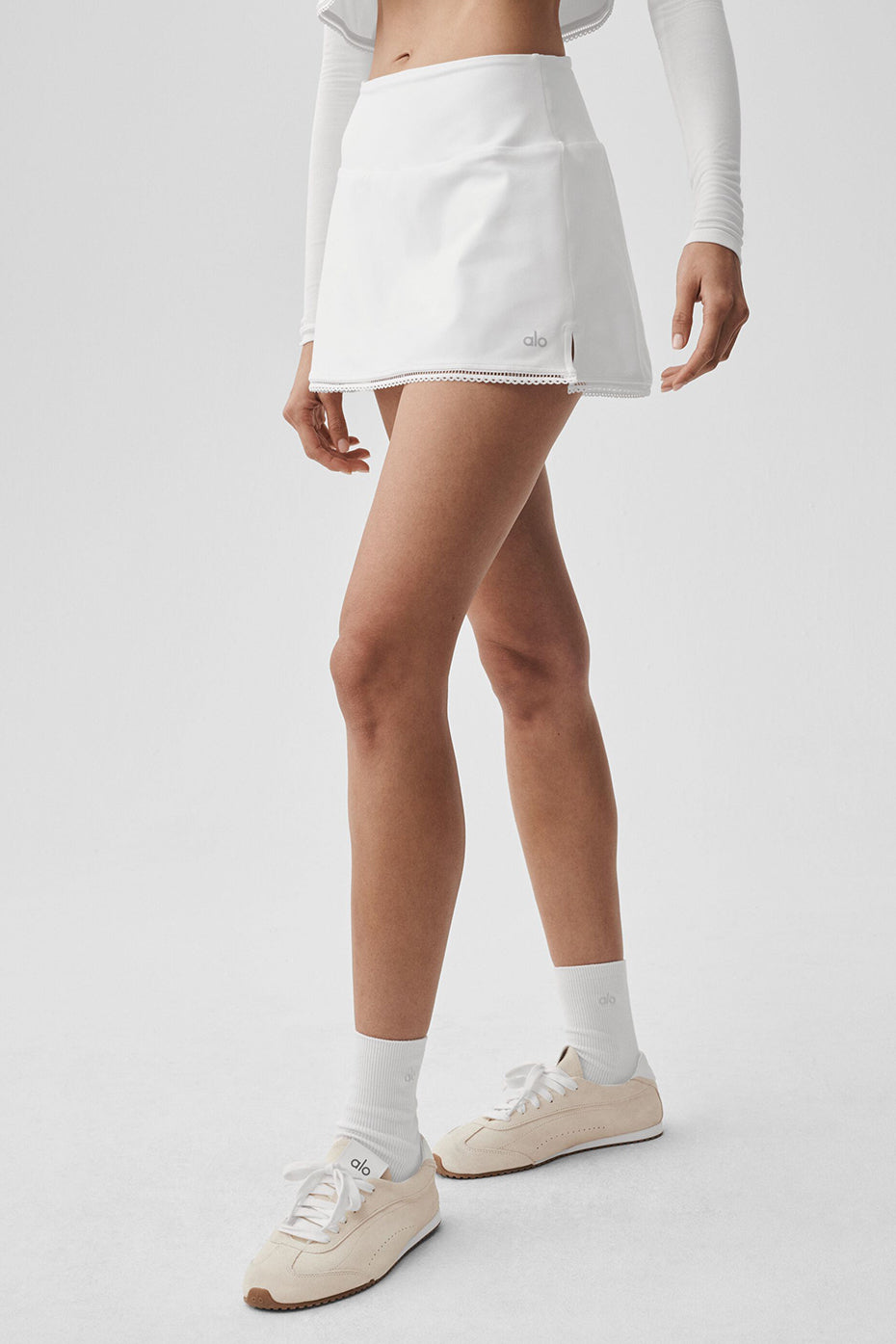 Alosoft Affection Tennis Skirt - White--2
