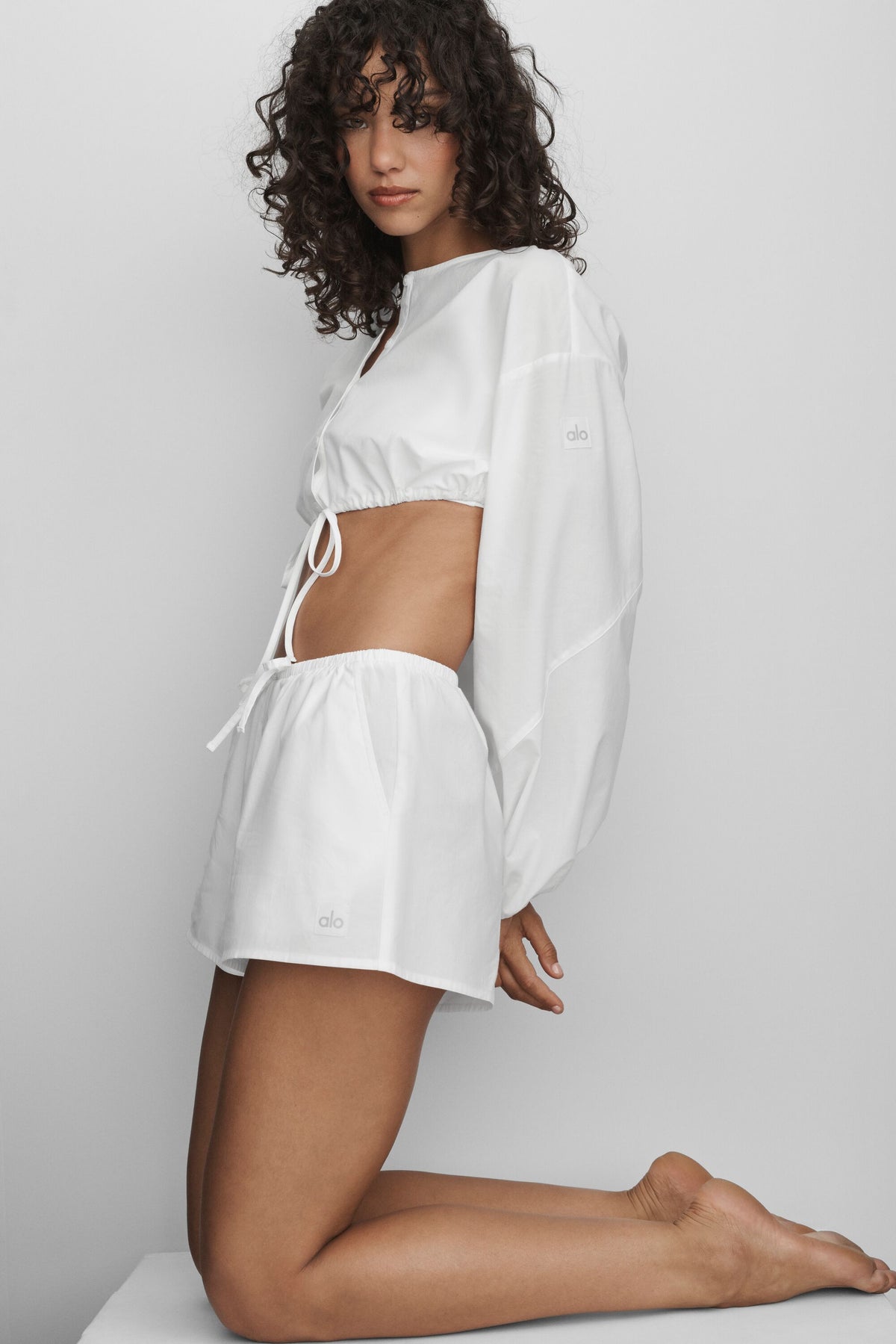 Cotton High-Waist Real Deal Short - White--3