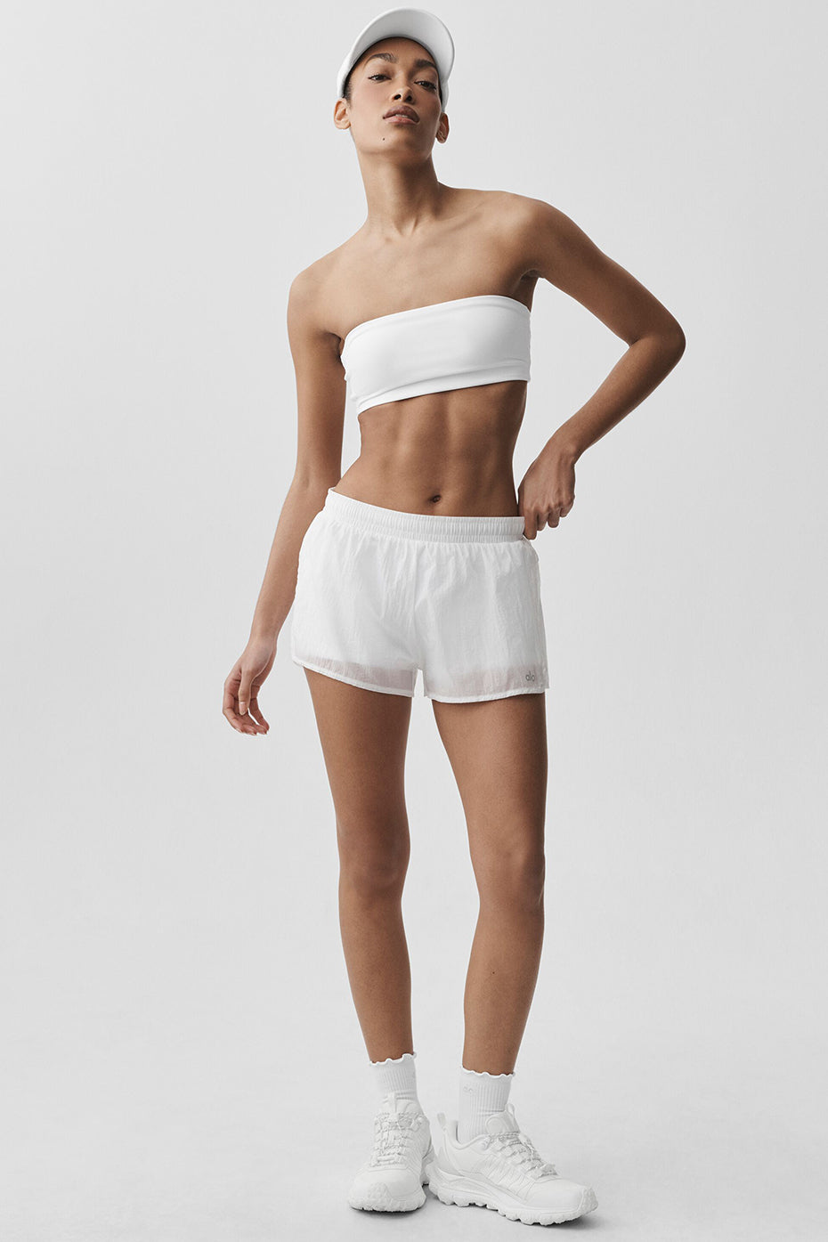 Mid-Rise Go Time Short - White--3