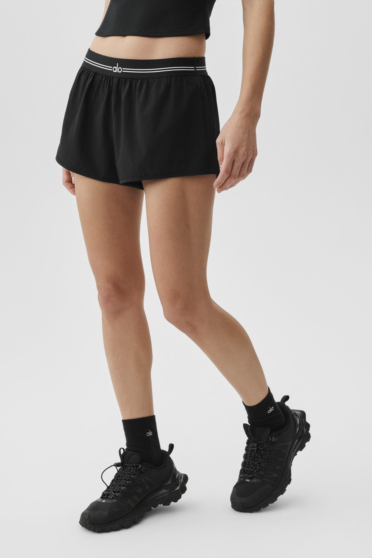 Full Stride Micro Running Short - Black--2