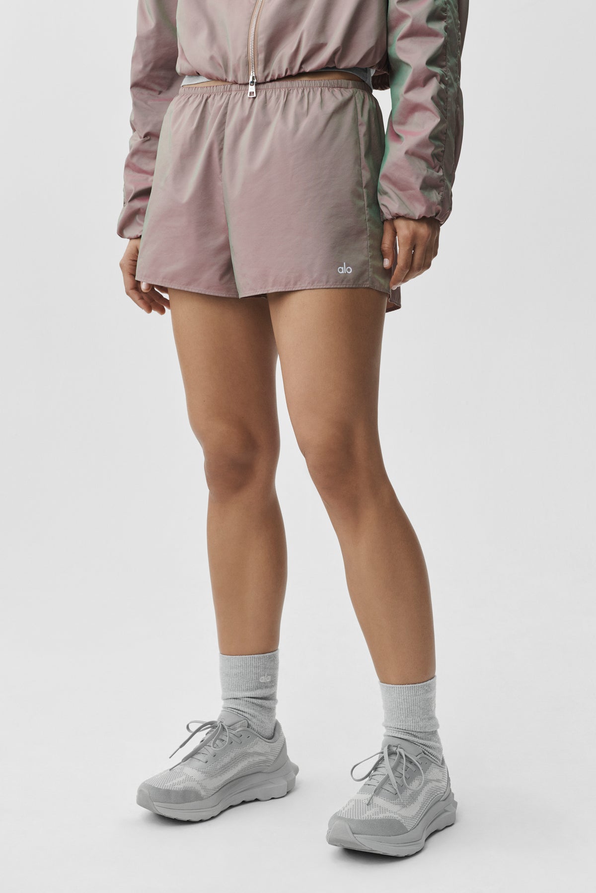 High-Waist Prismatic Short - Pink Moonlight--3